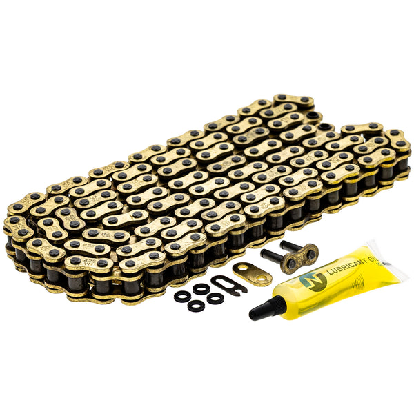 Gold X-Ring Chain 126 w/ Master Link Kawasaki Honda | NICHE PARTS