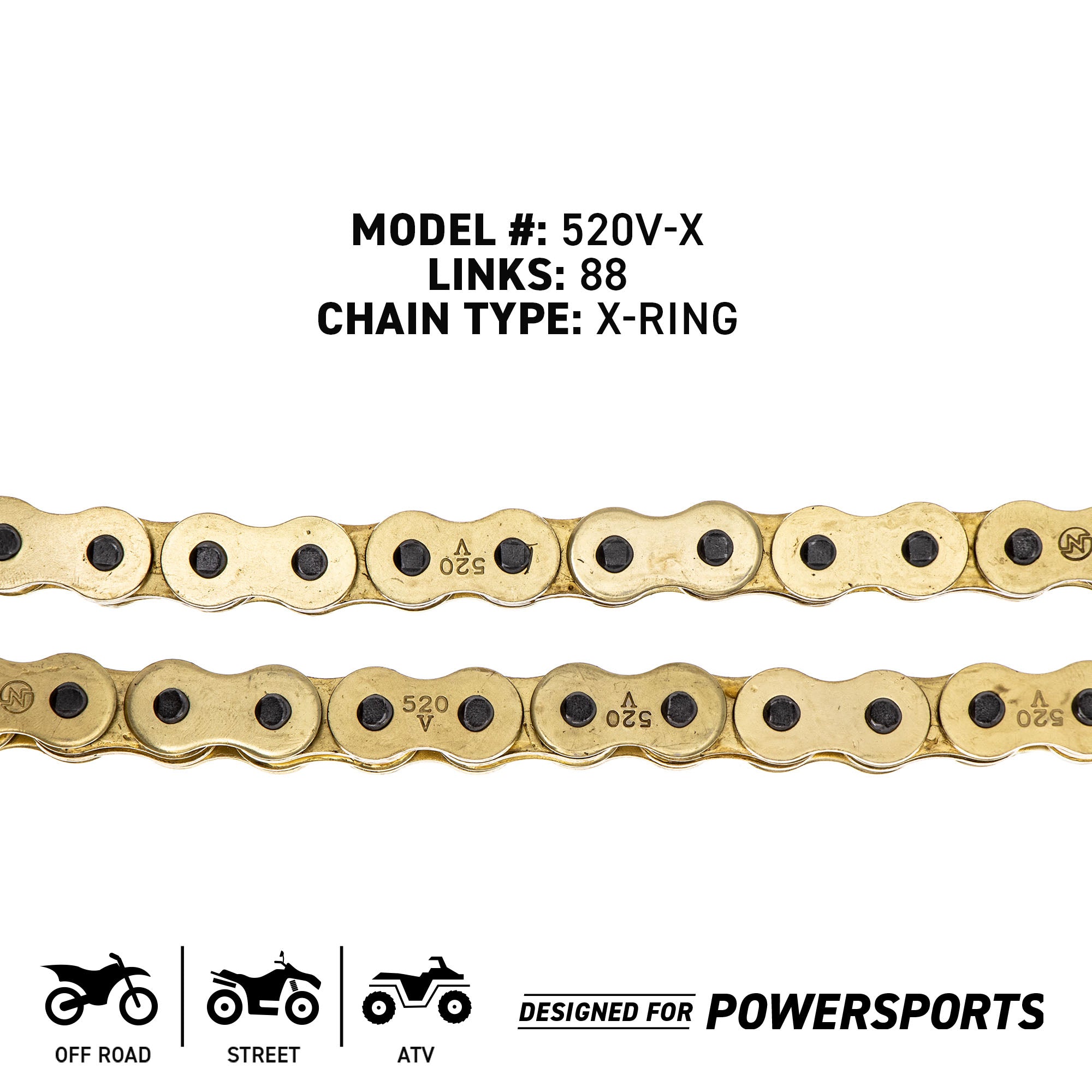 NICHE 519-CDC2534H Chain for zOTHER Polaris Xplorer Trail Sport