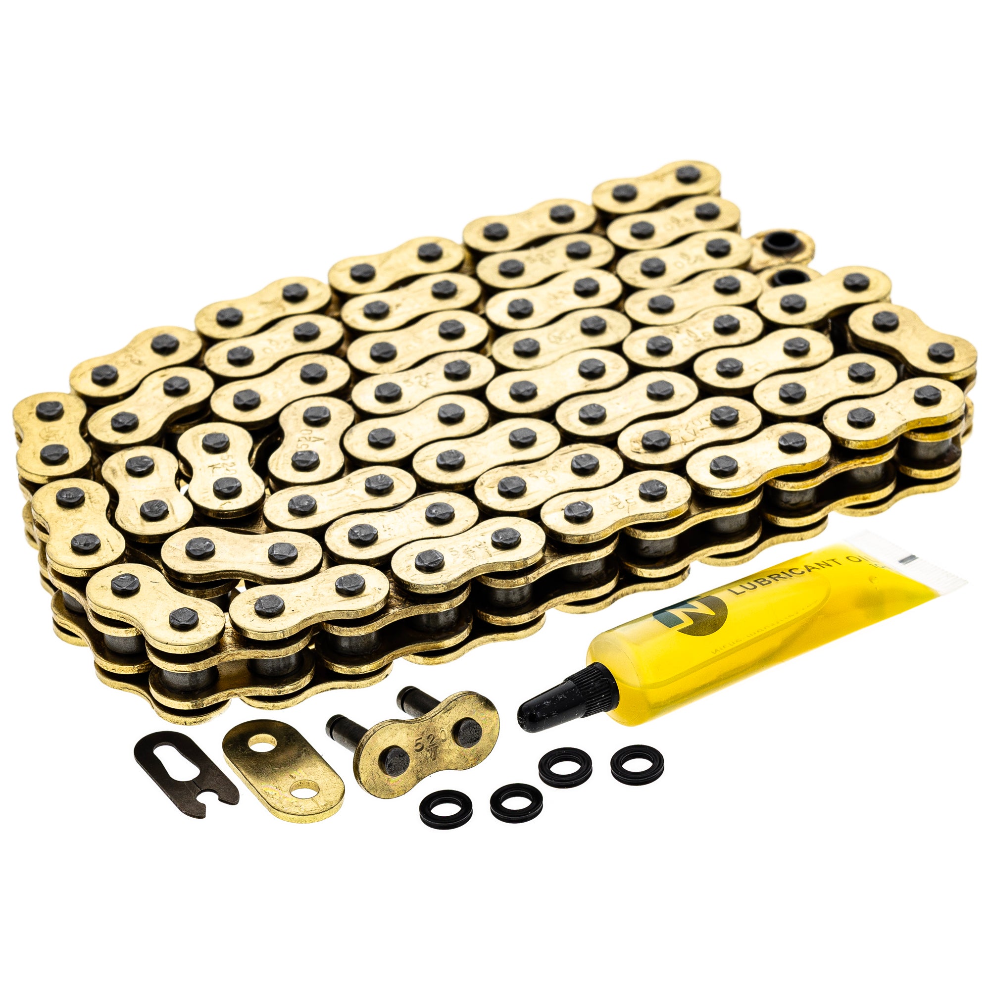 Gold X-Ring Chain 86 w/ Master Link for zOTHER Polaris Honda Xpress TRX450 TRX400 Trail NICHE 519-CDC2538H