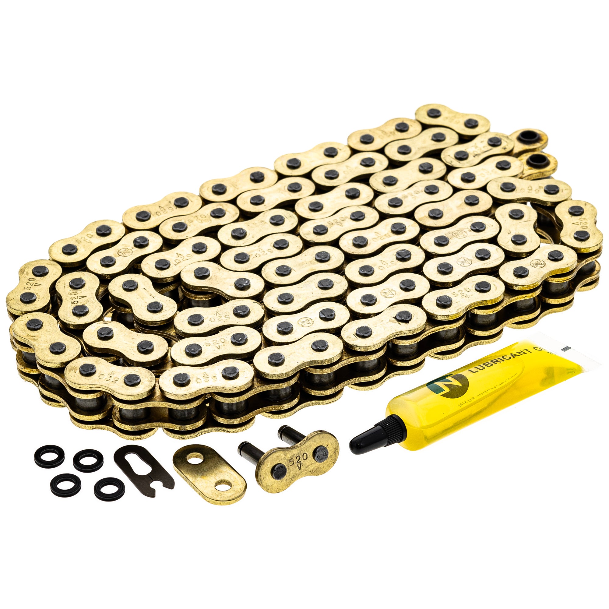Gold X-Ring Chain 94 w/ Master Link for zOTHER Polaris Kawasaki Honda Ducati YZ100 XL175 NICHE 519-CDC2549H