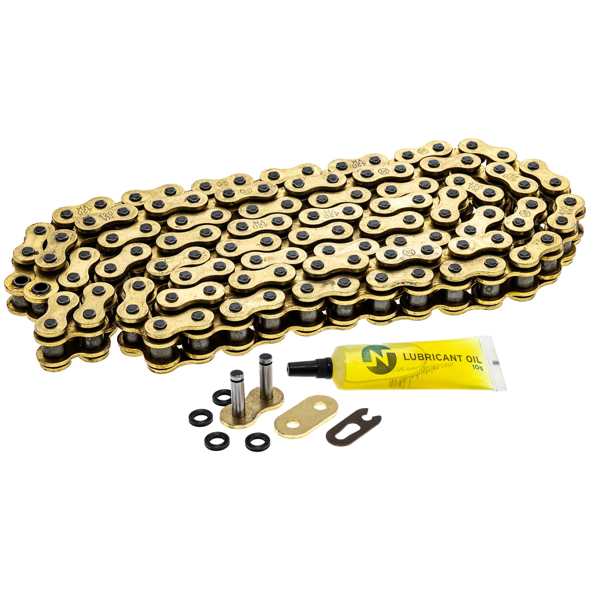 Gold X-Ring Chain 112 w/ Master Link for zOTHER KTM TC65 KX80 DT50 65 5445 46110165112 NICHE 519-CDC2556H