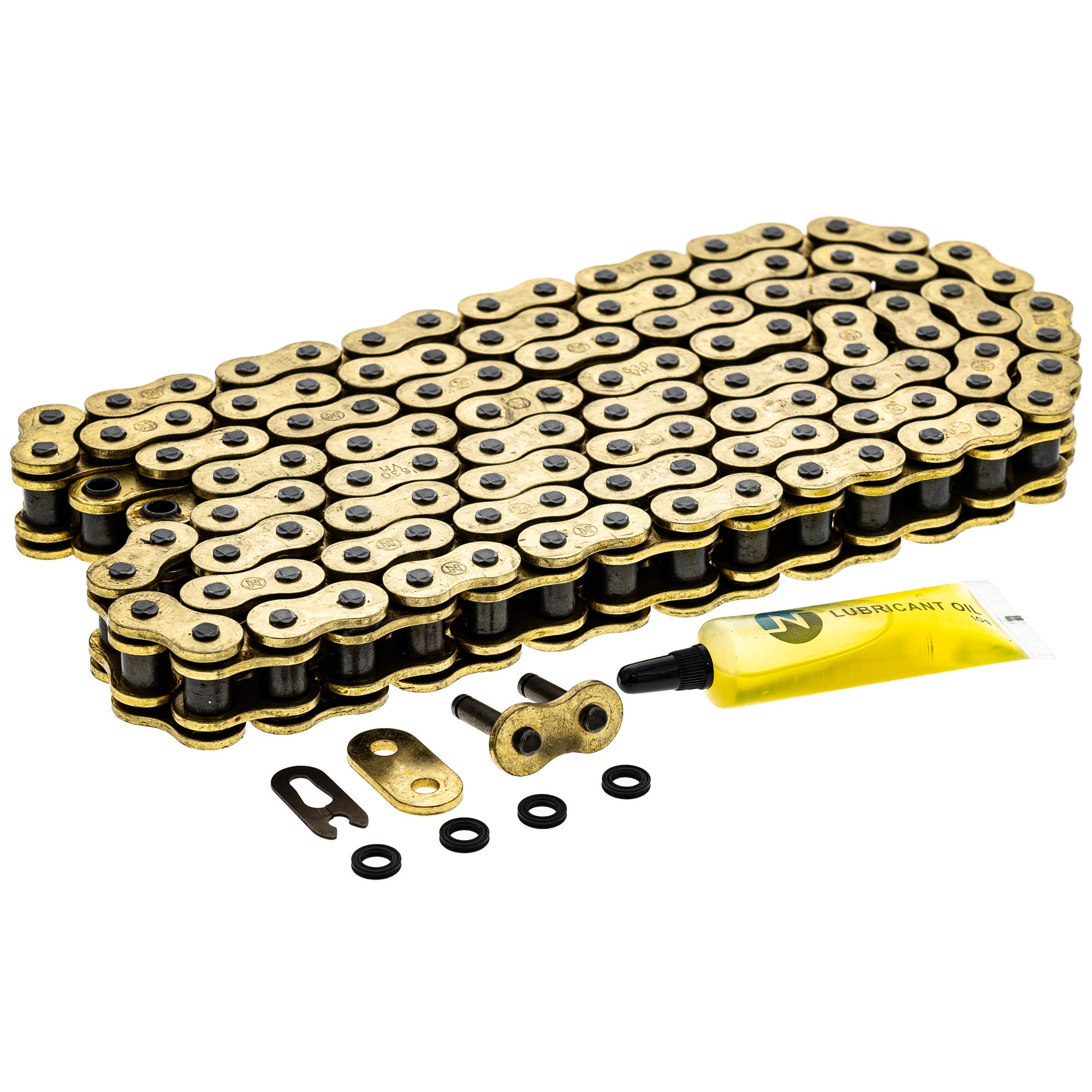 Gold X-Ring Chain 118 w/ Master Link for zOTHER Yamaha Suzuki Kawasaki YZF Magna Katana NICHE 519-CDC2583H