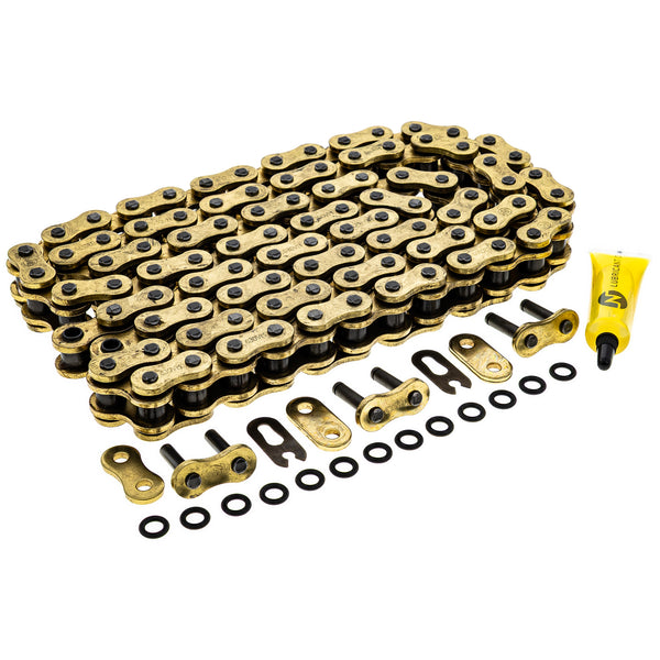 Gold X-Ring Chain 96 w/ Master Link Suzuki Kawasaki | NICHE PARTS