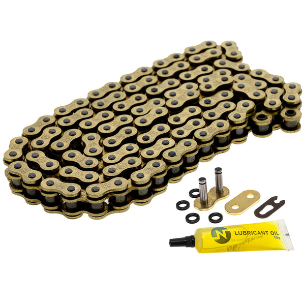 Gold X-Ring Chain 106 w/ Master Link Yamaha Honda | NICHE PARTS