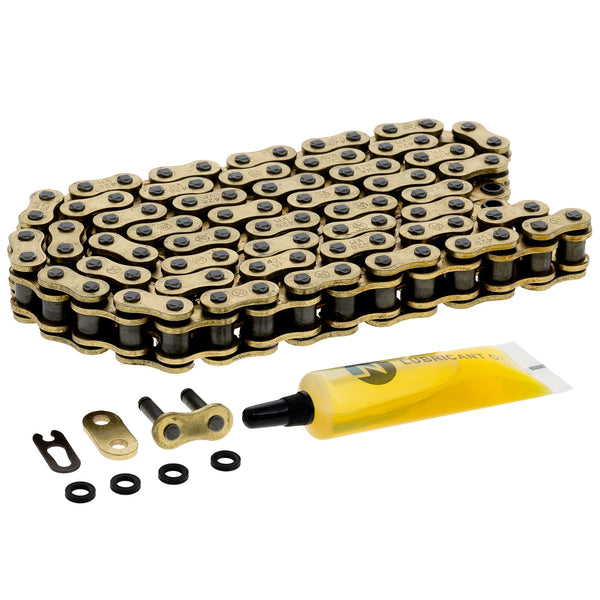パーツ GOLD RIVER Gold X-Ring Chain 94 w/ Master Link Honda Can-Am | NICHE PARTS