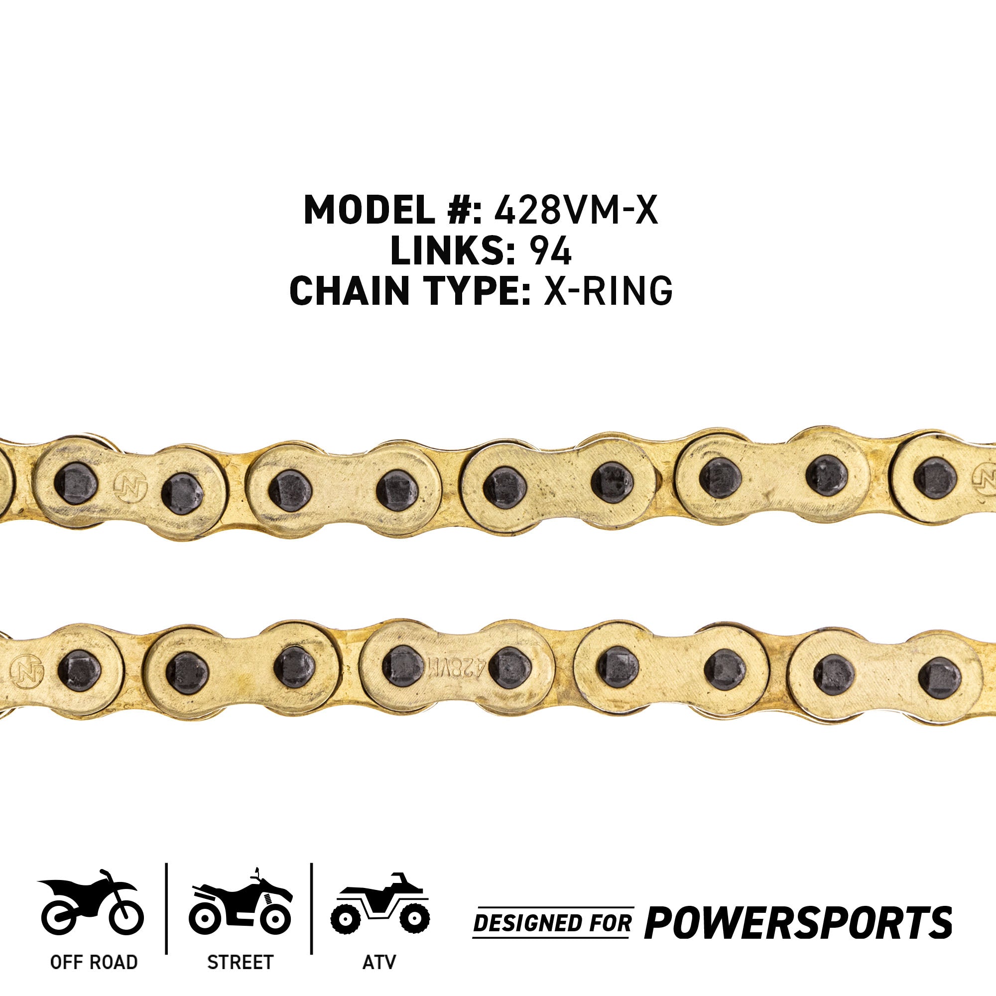 NICHE 519-CDC2587H Chain for zOTHER BRP Can-Am Ski-Doo Sea-Doo