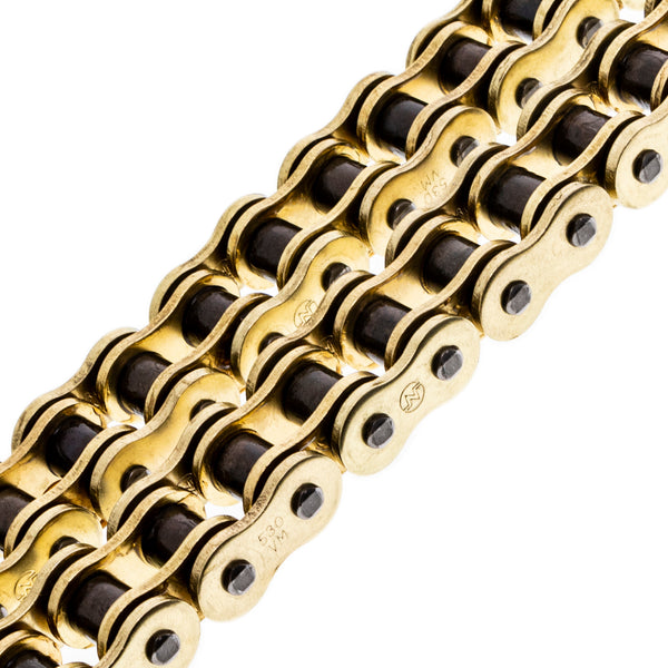 Gold 530 X-Ring Chain 122 Links With Connecting Master Link