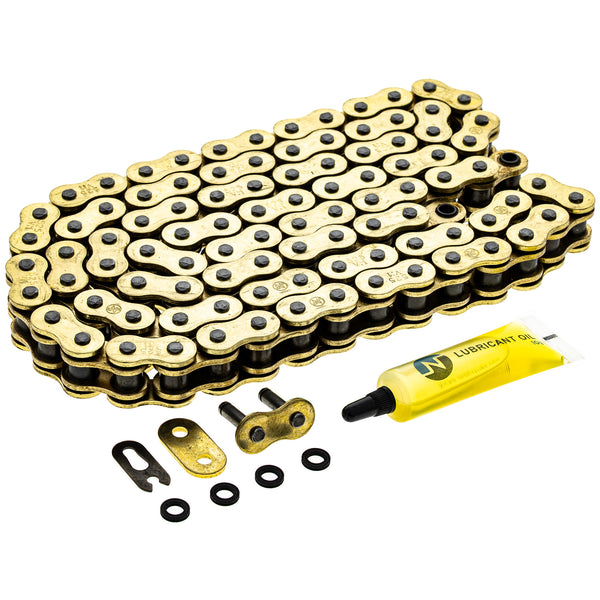 Gold X-Ring Chain 98 w/ Master Link Suzuki Ducati | NICHE PARTS