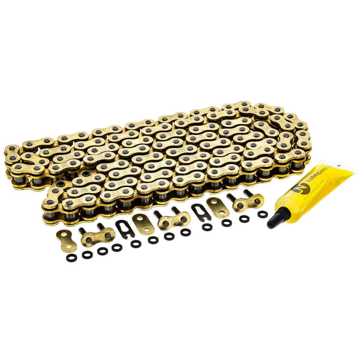 Gold X-Ring Chain 122 w/ Master Link for zOTHER RS50 MTX80 MTX50 DT50 5520 NICHE 519-CDC2621H