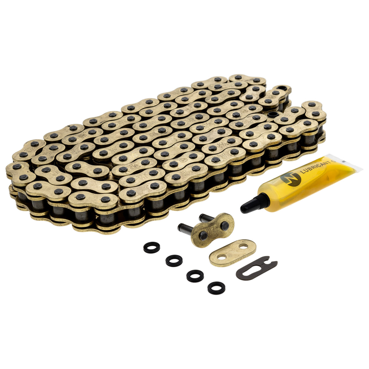 Gold X-Ring Chain 100 w/ Master Link for zOTHER Triumph Ducati TM250 Monster T2018912 NICHE 519-CDC2634H
