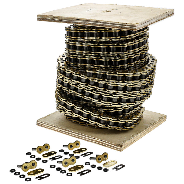 530 Motorcycle X-Ring Drive Chain Bulk Reel 5 Connecting Links