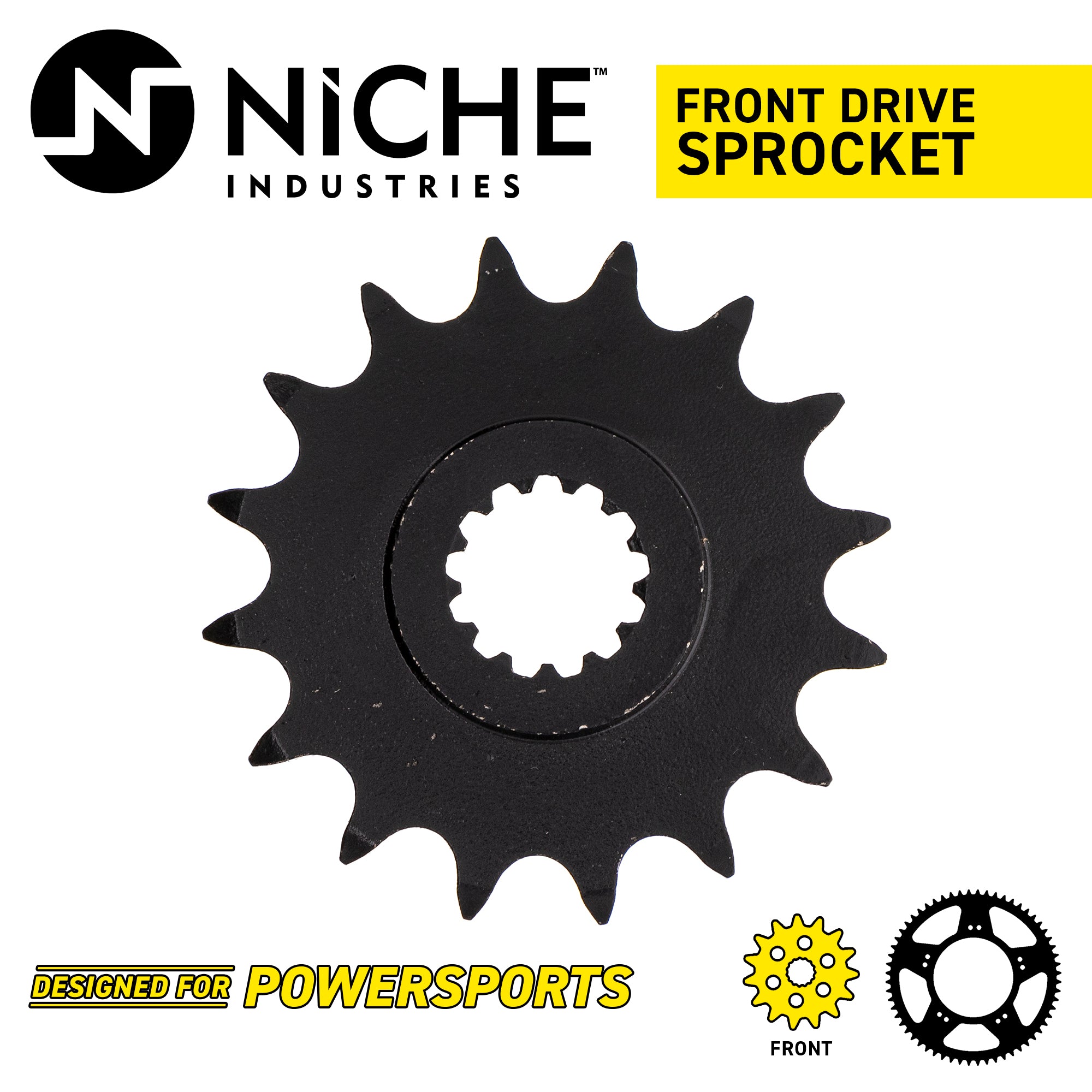 NICHE 519-CDS2233P Front Drive Sprocket for Yamaha YZF750R YZF FZ6