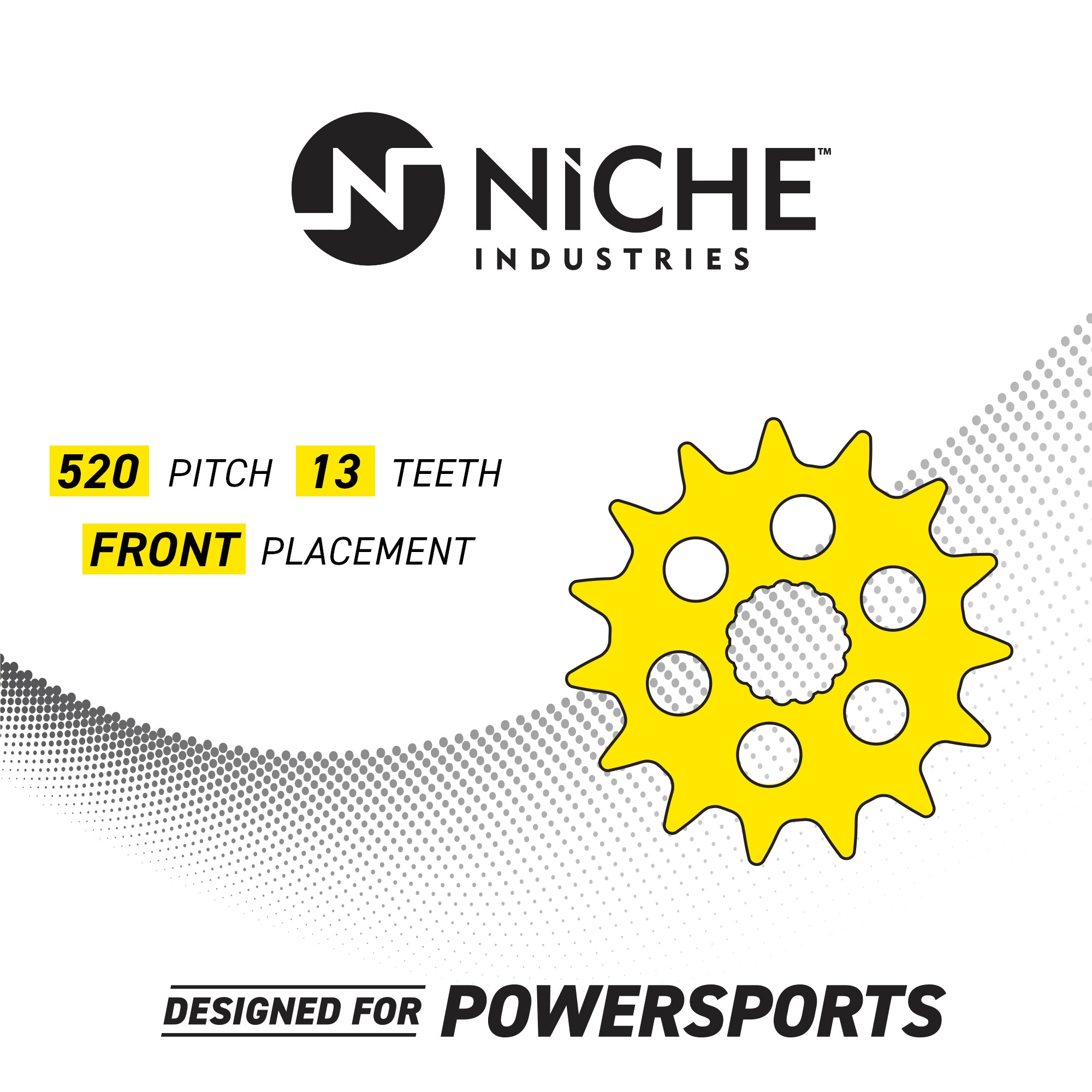 NICHE Tooth Front Drive Sprocket 9385E-15090-00