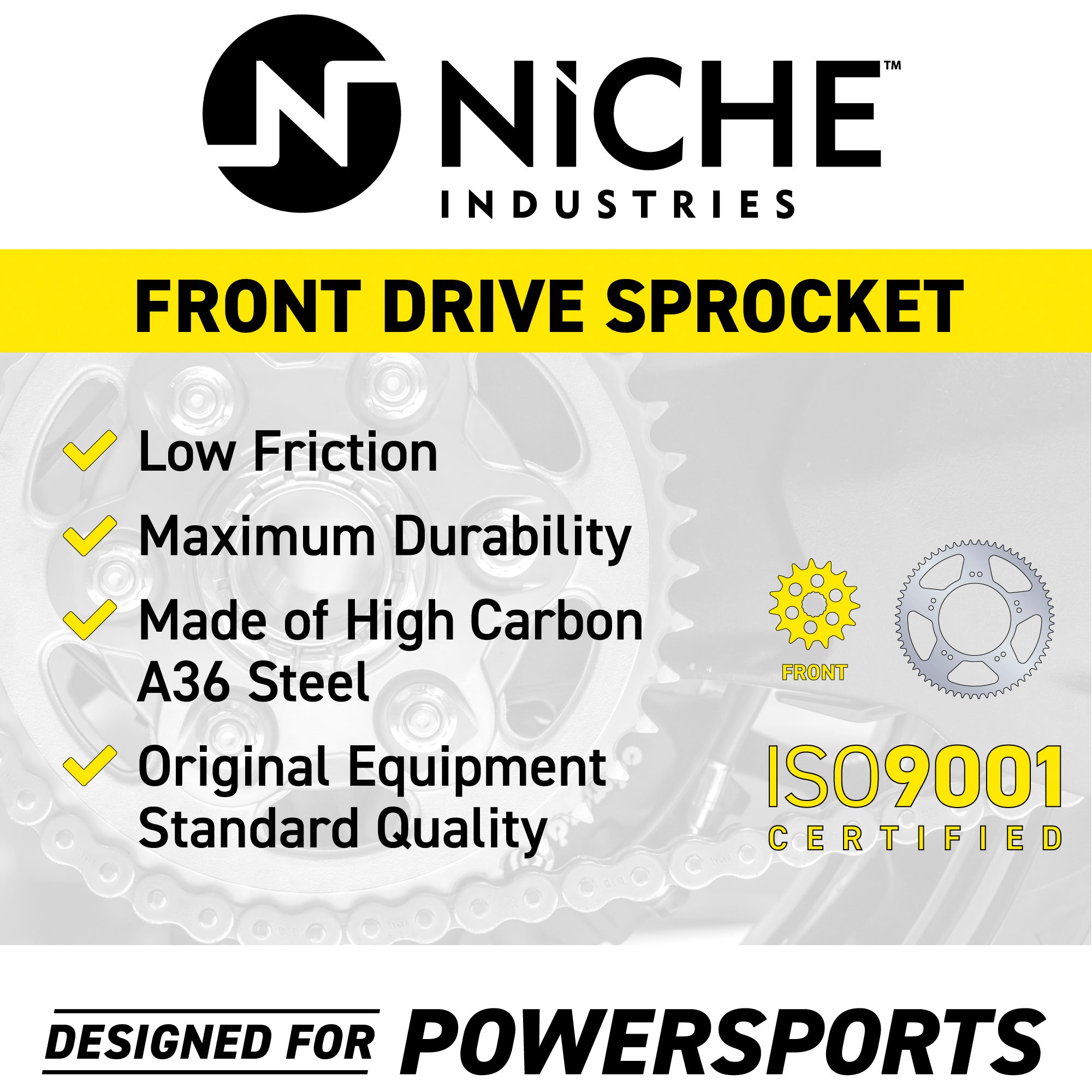 Front Drive Sprocket 519-CDS2251P For Honda 23802-MEN-730 23802-KZ3-860 23801-MKE-A50 23801-MEY-670