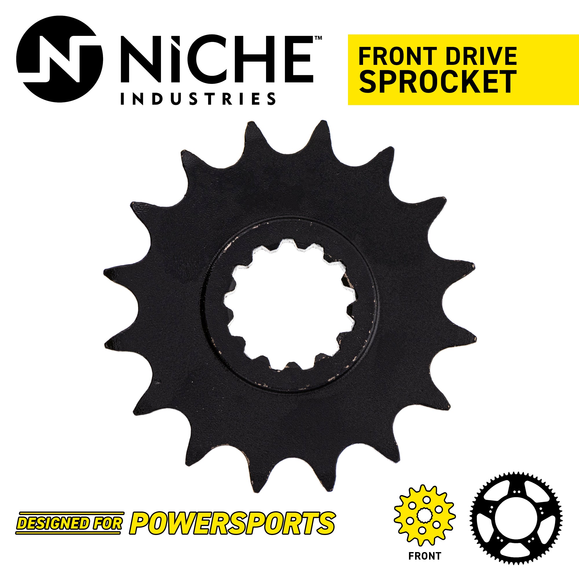 NICHE 519-CDS2365P Front Drive Sprocket for Yamaha YZF