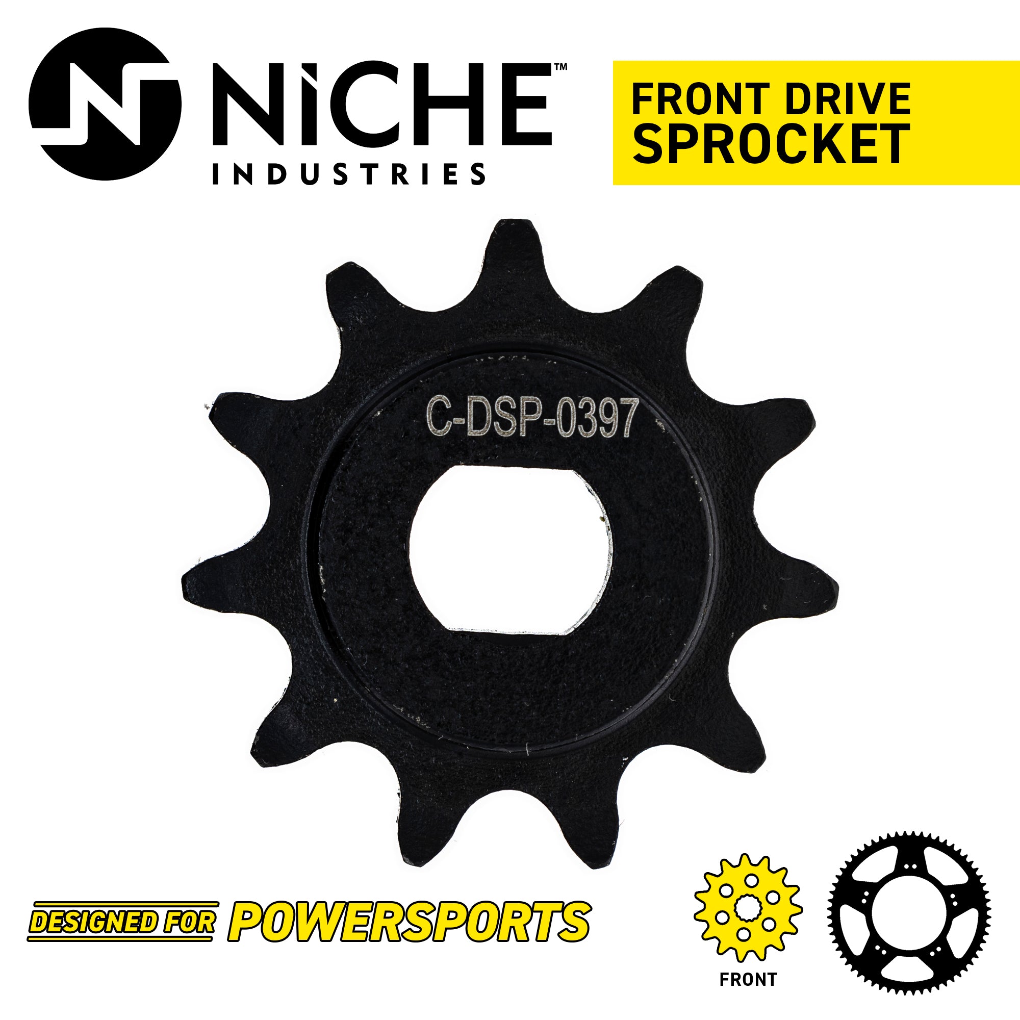 NICHE 519-CDS2519P Front Sprocket for TC50 50