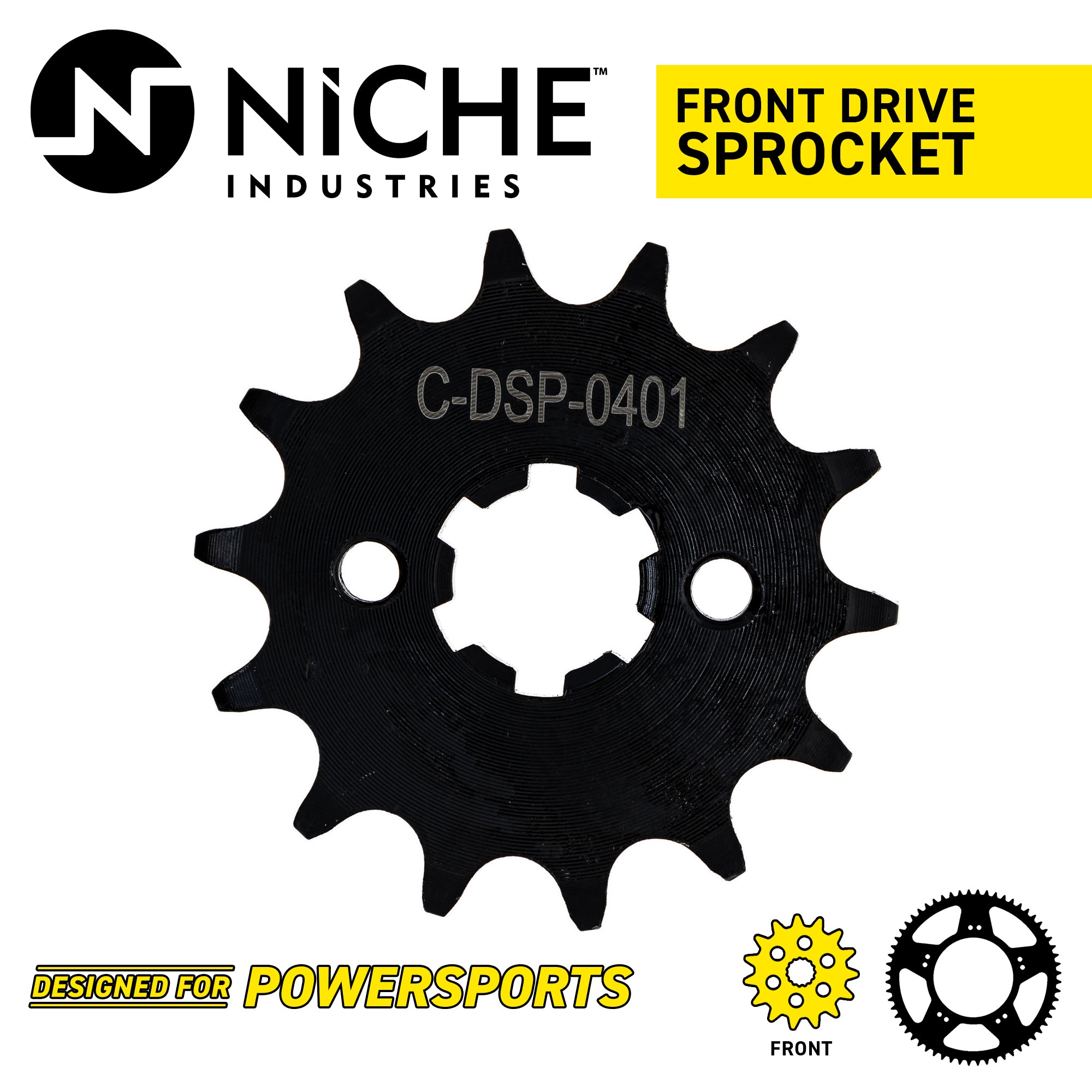 NICHE 519-CDS2623P Front Sprocket for Raptor Grizzly