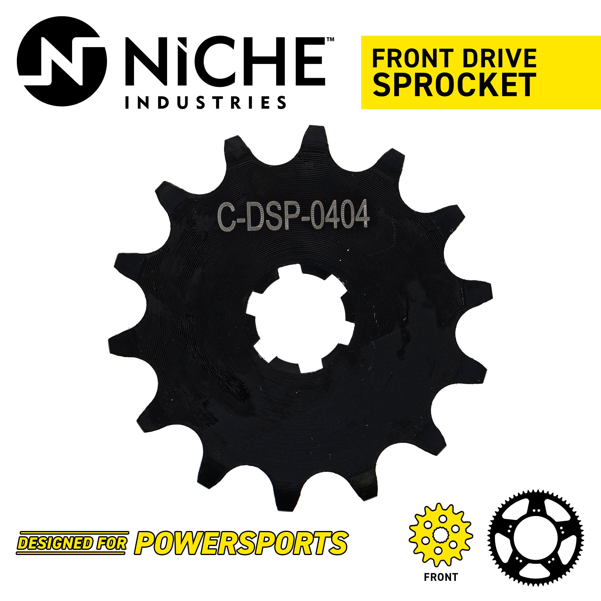 NICHE 519-CDS2626P Front Sprocket for Z125
