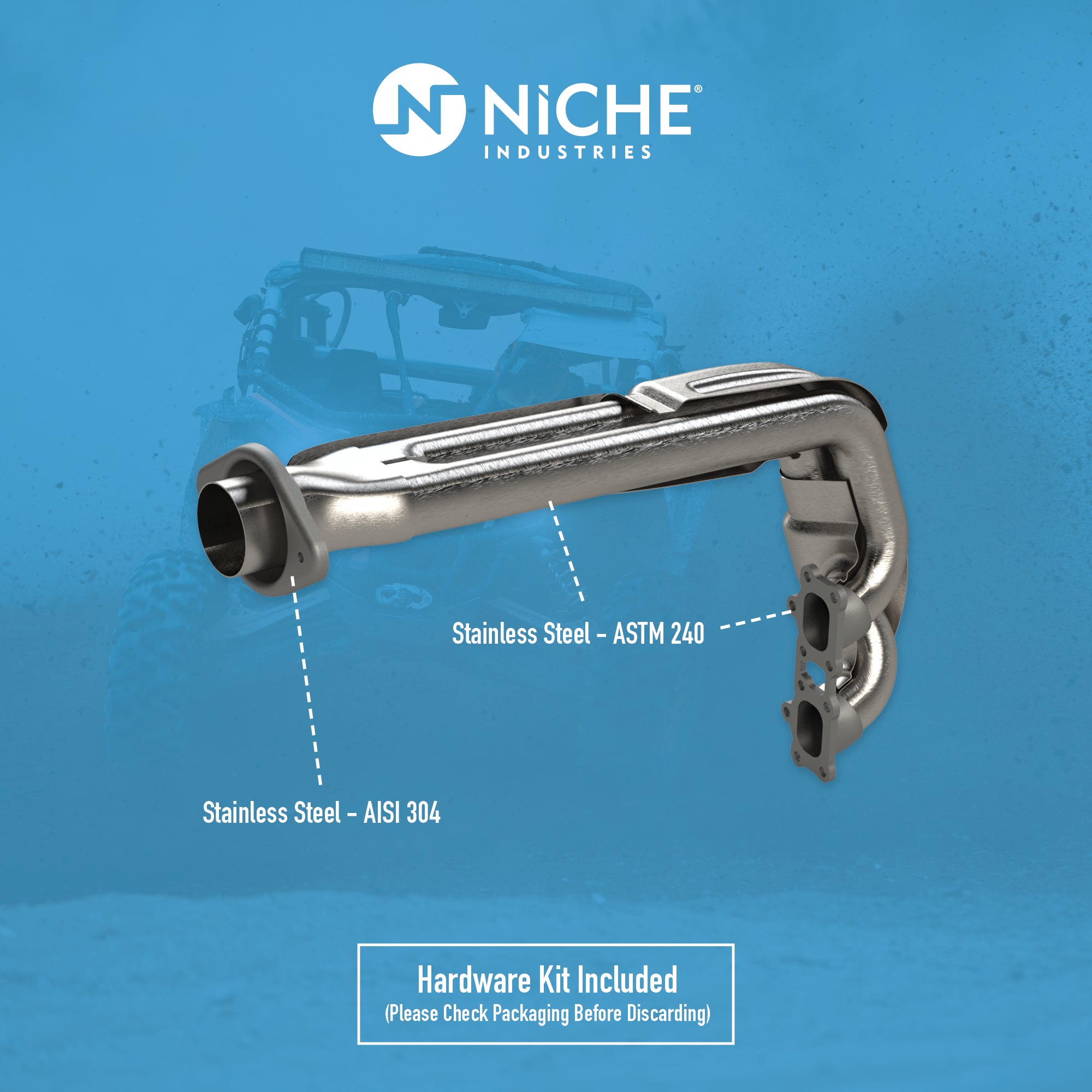 ハペペ Exhaust Header Polaris | NICHE PARTS