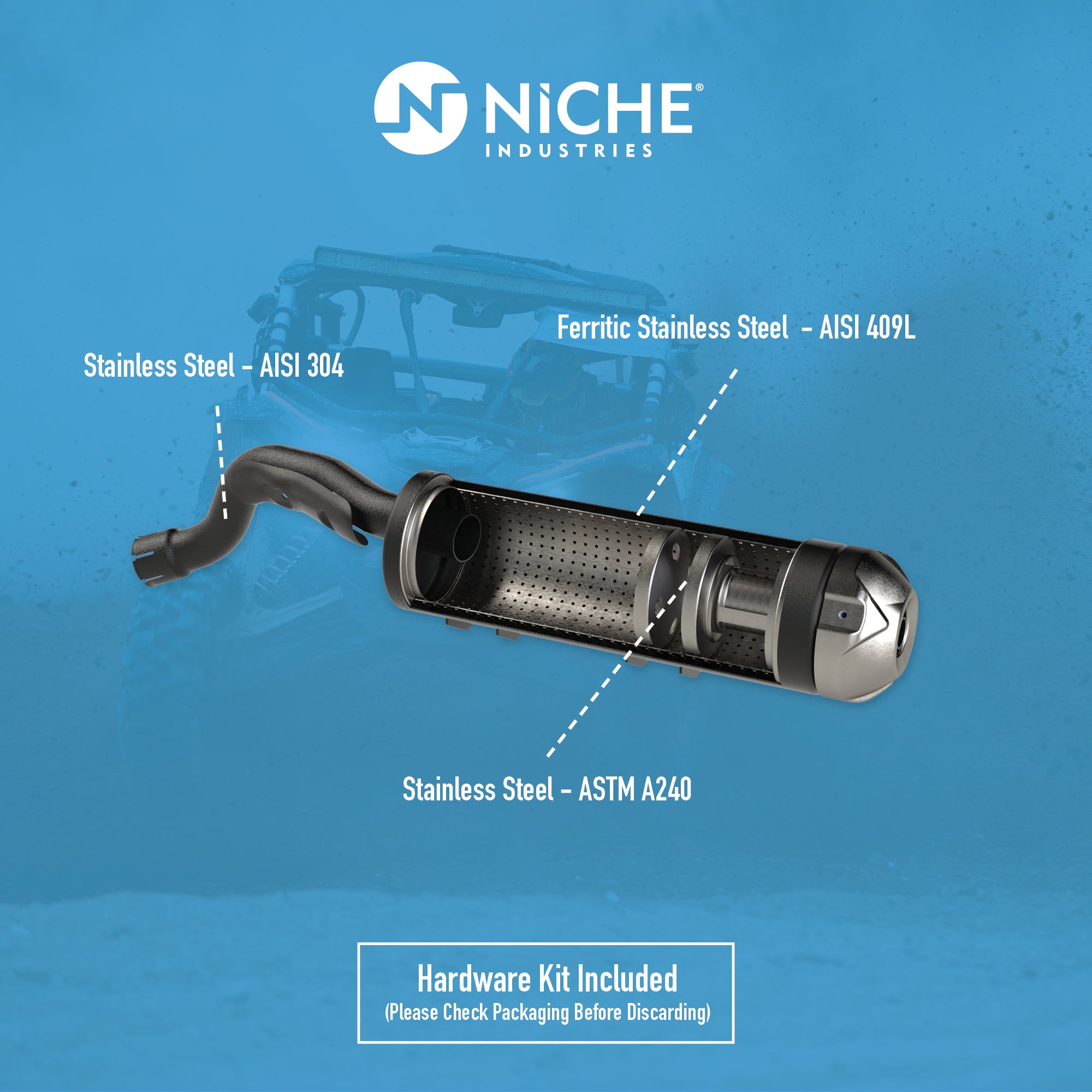 NICHE Exhaust Muffler 1TD-E4703-00-00