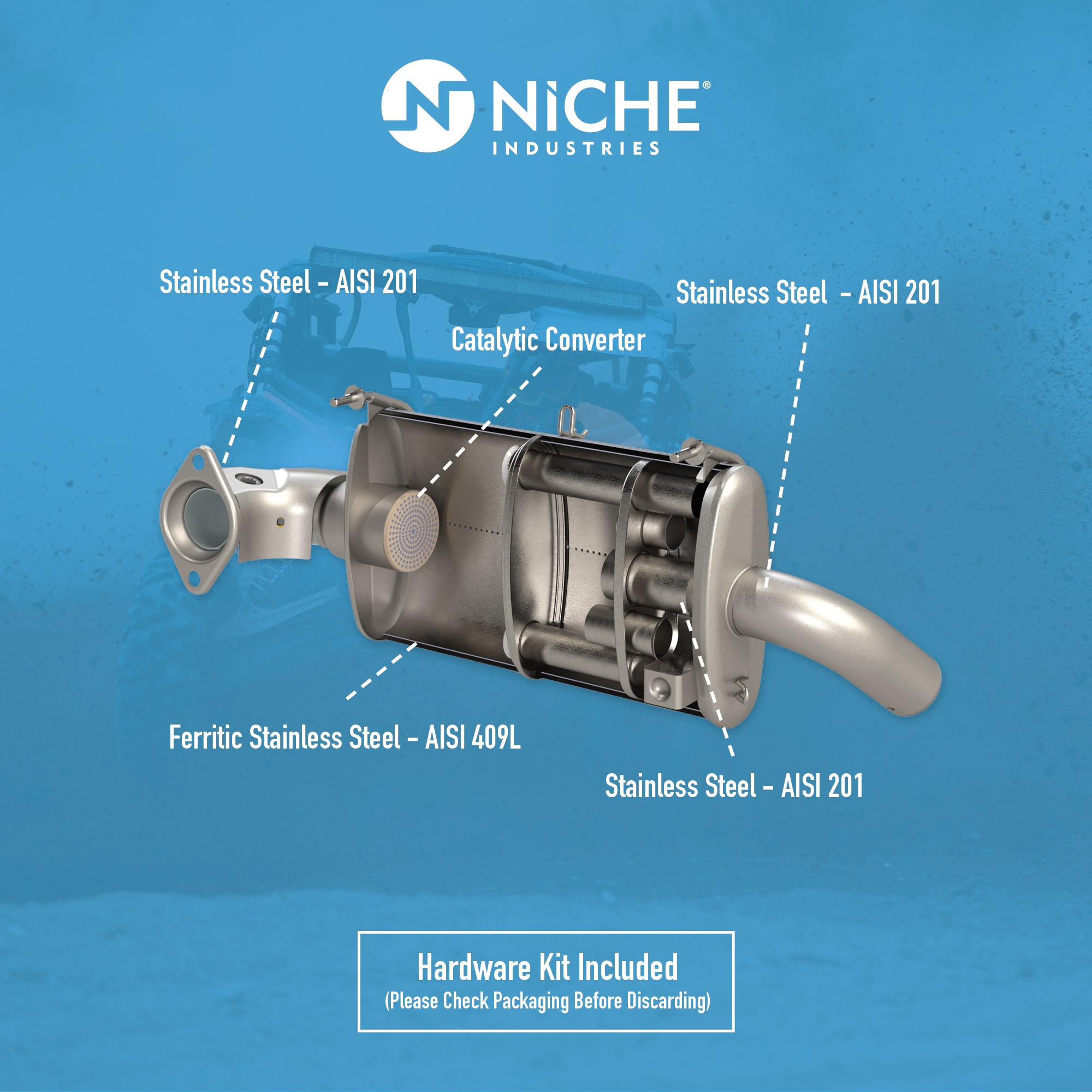 Exhaust Muffler Polaris | NICHE PARTS