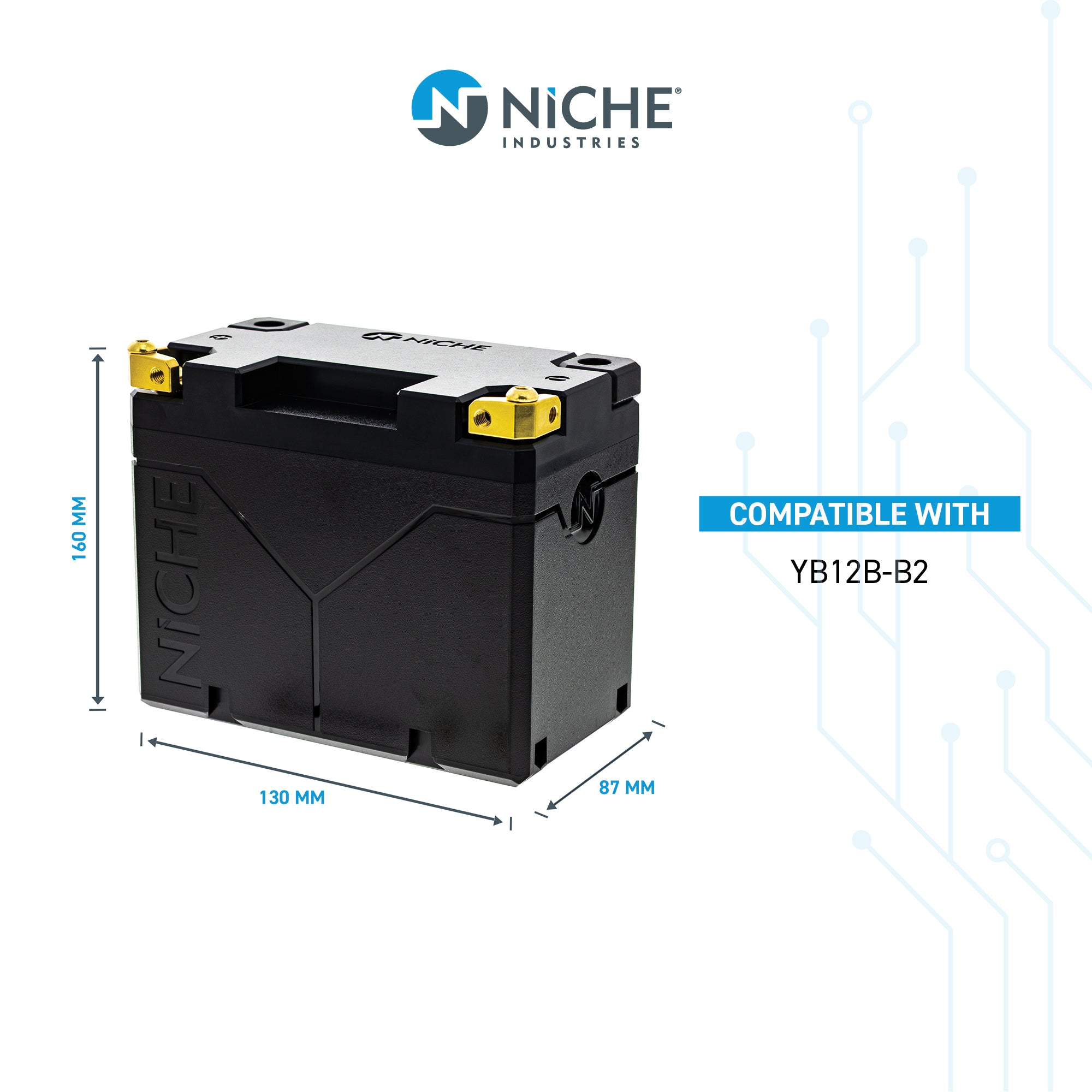 NICHE Lithium Battery BTG-GM12B-48-00 33610-11600