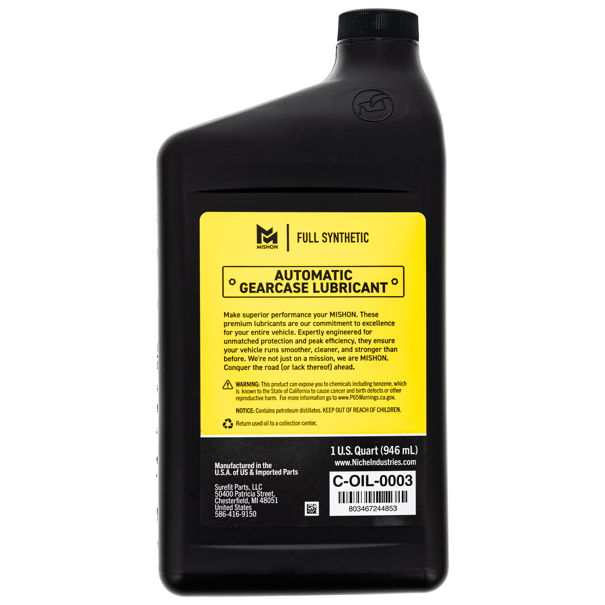MISHON Automatic Gearcase Lubricant Transmission Fluid for Polaris 12 Quart Case