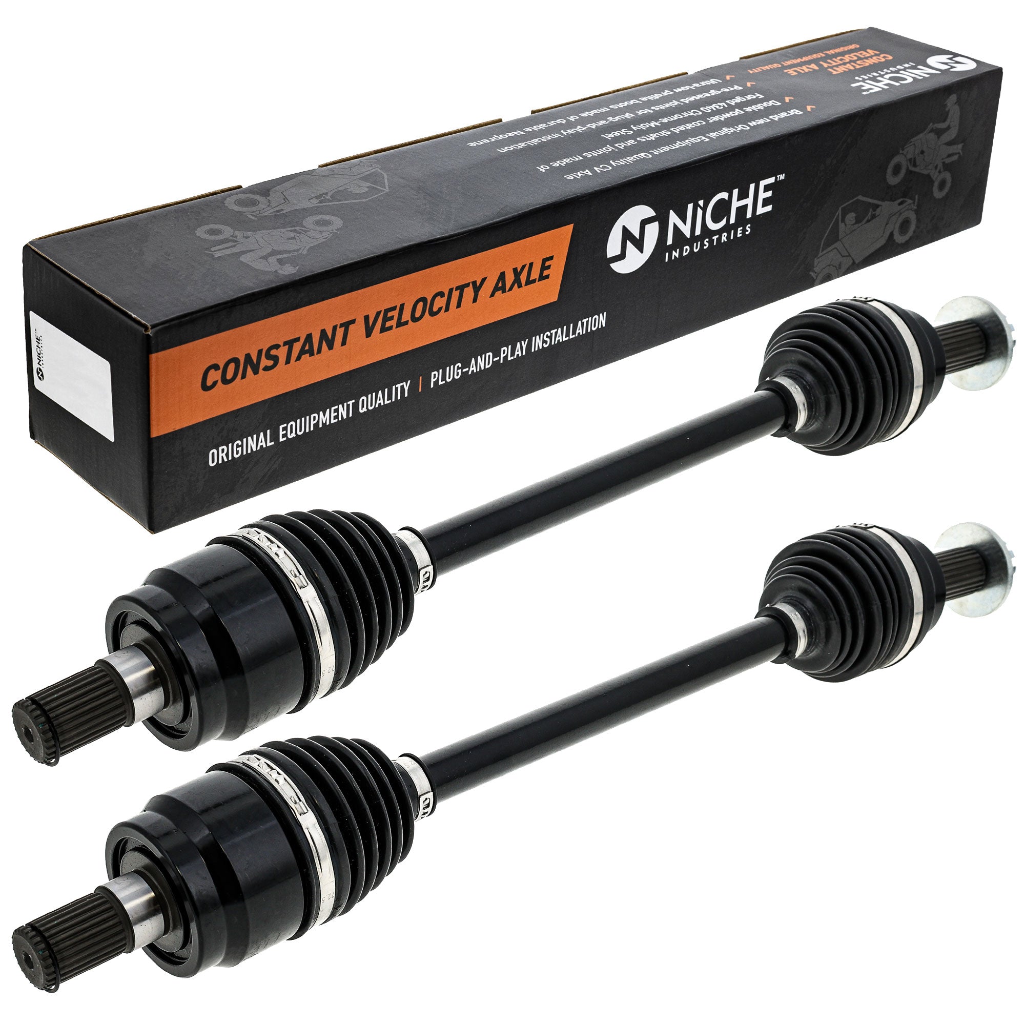 NICHE 519-KCA2537X High Strength CV Axle Set 2-Pack for Pioneer