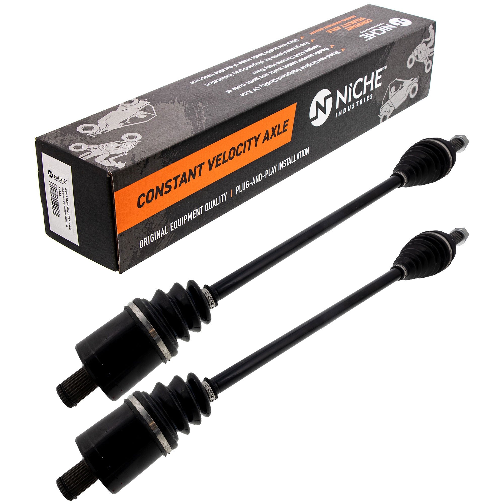 NICHE 519-KCA2544X High Strength CV Axle Set 2-Pack for RZR