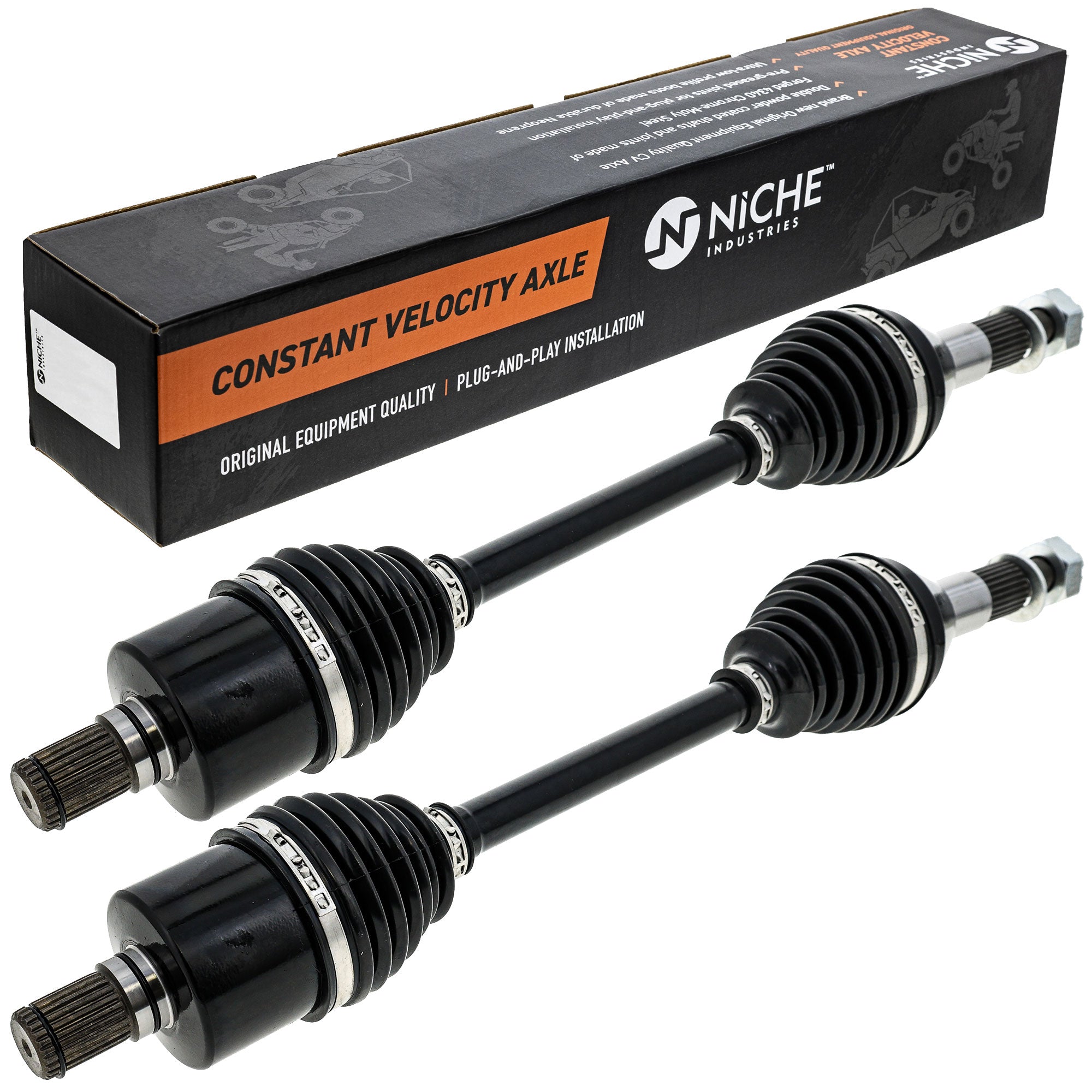 NICHE 519-KCA2546X High Strength CV Axle Set 2-Pack for Outlander