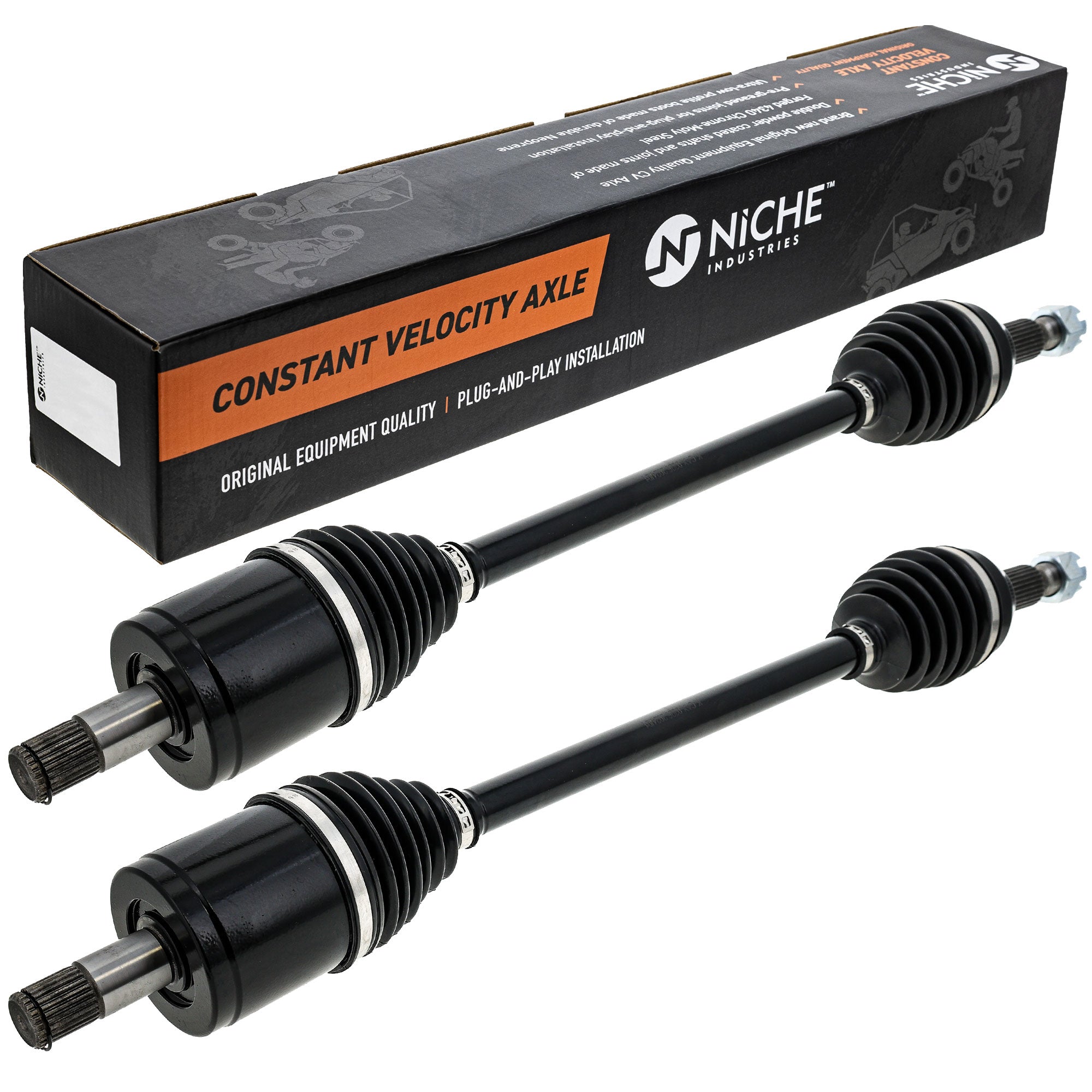 NICHE 519-KCA2548X High Strength CV Axle Set 2-Pack for Pioneer