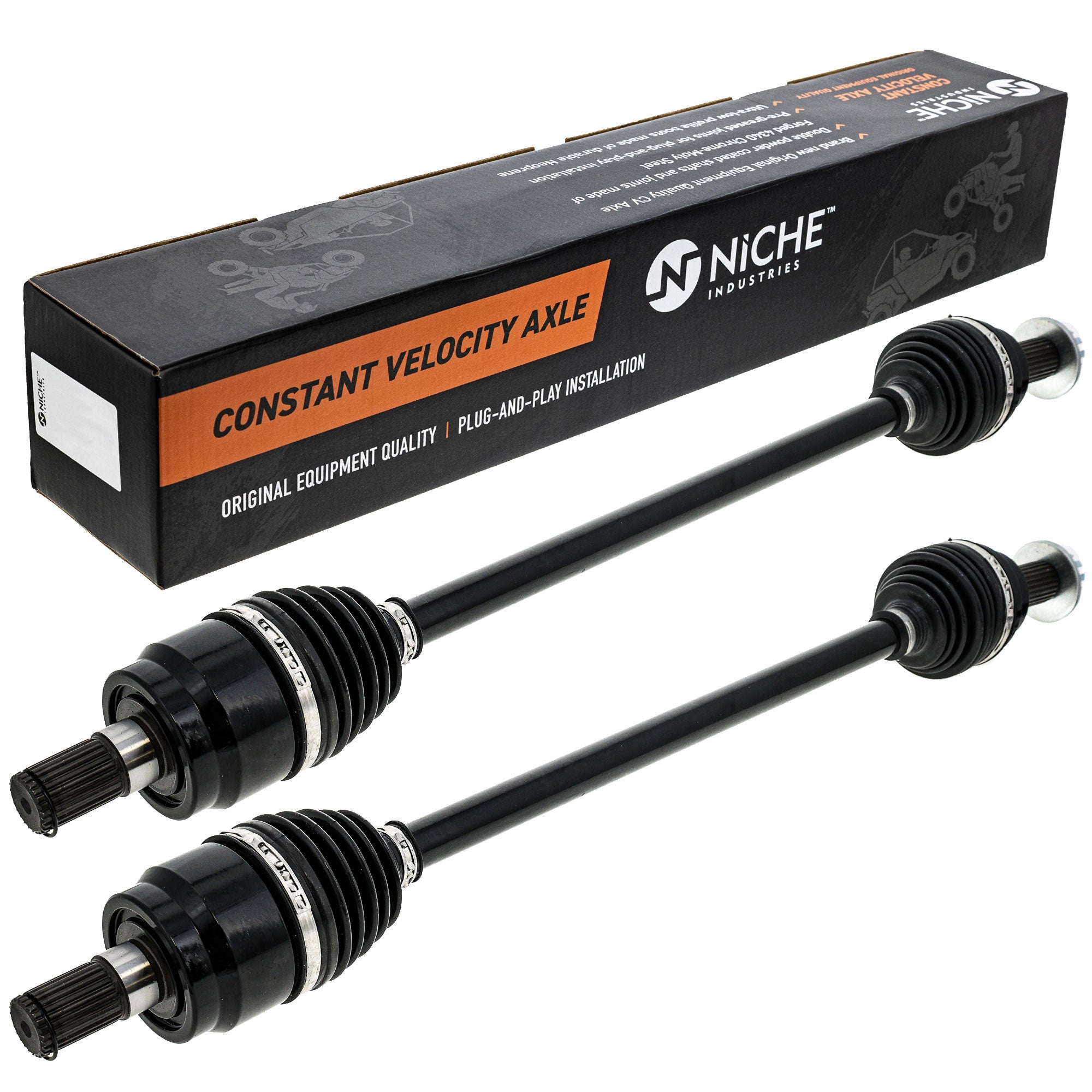 NICHE 519-KCA2541X High Strength CV Axle Set 2-Pack for Pioneer