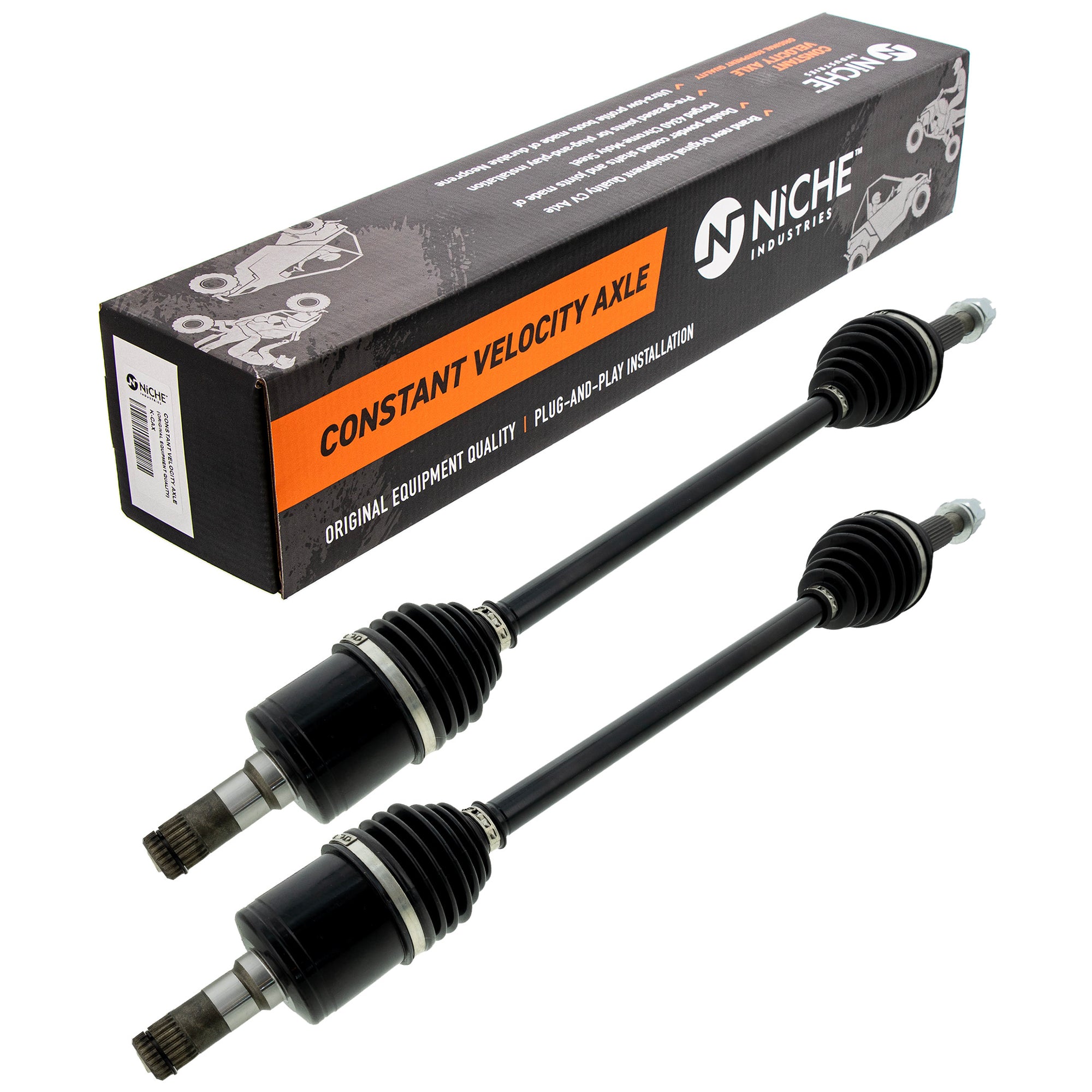 NICHE 519-KCA2585X High Strength CV Axle Set 2-Pack for Deere