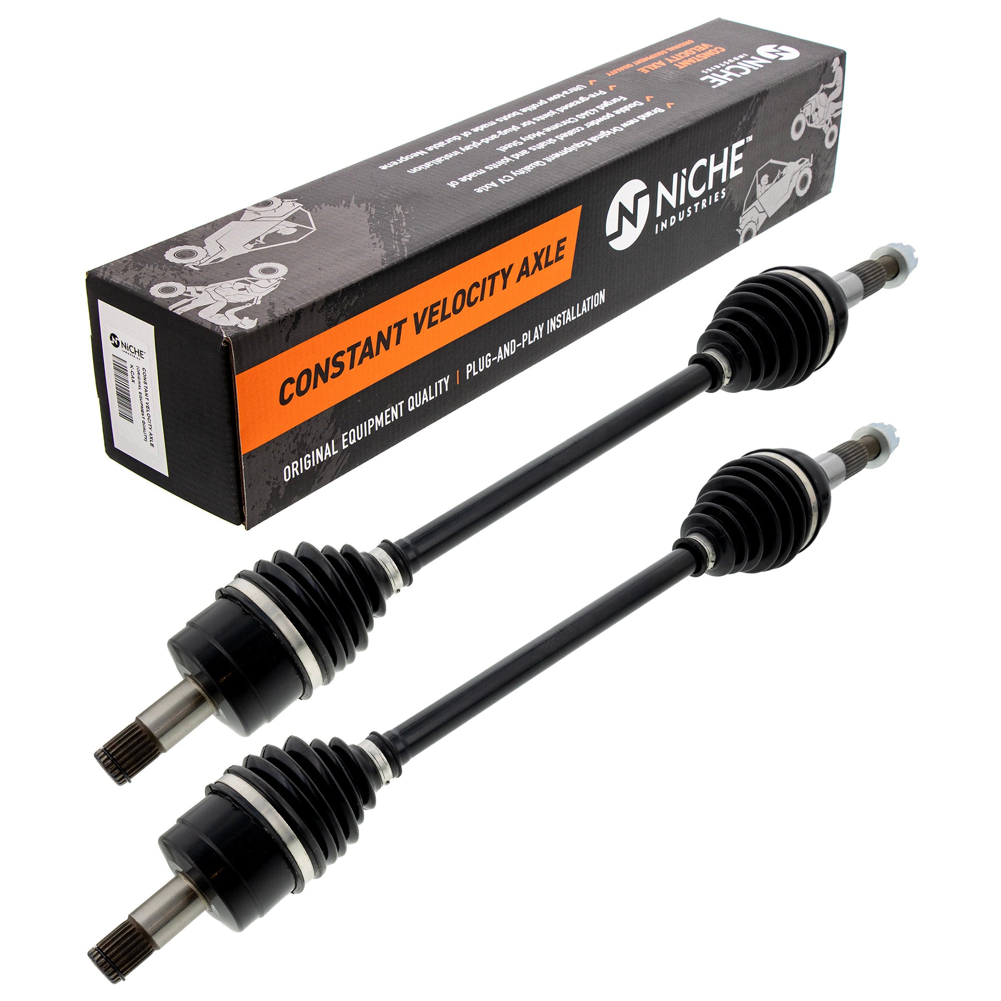 NICHE 519-KCA2589X High Strength CV Axle Set 2-Pack for ZFORCE UFORCE