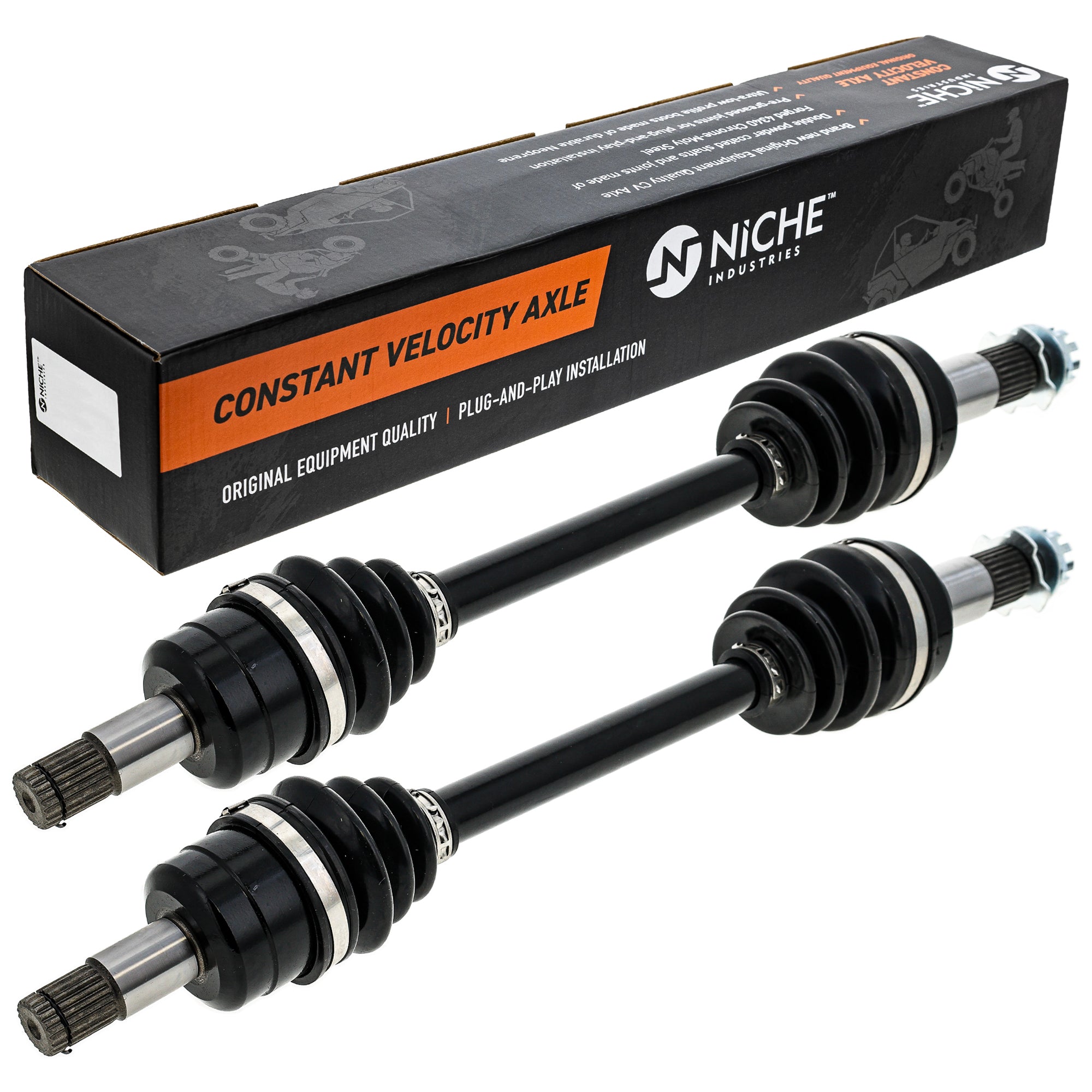 NICHE 519-KCA2593X High Strength CV Axle Set 2-Pack for Kodiak