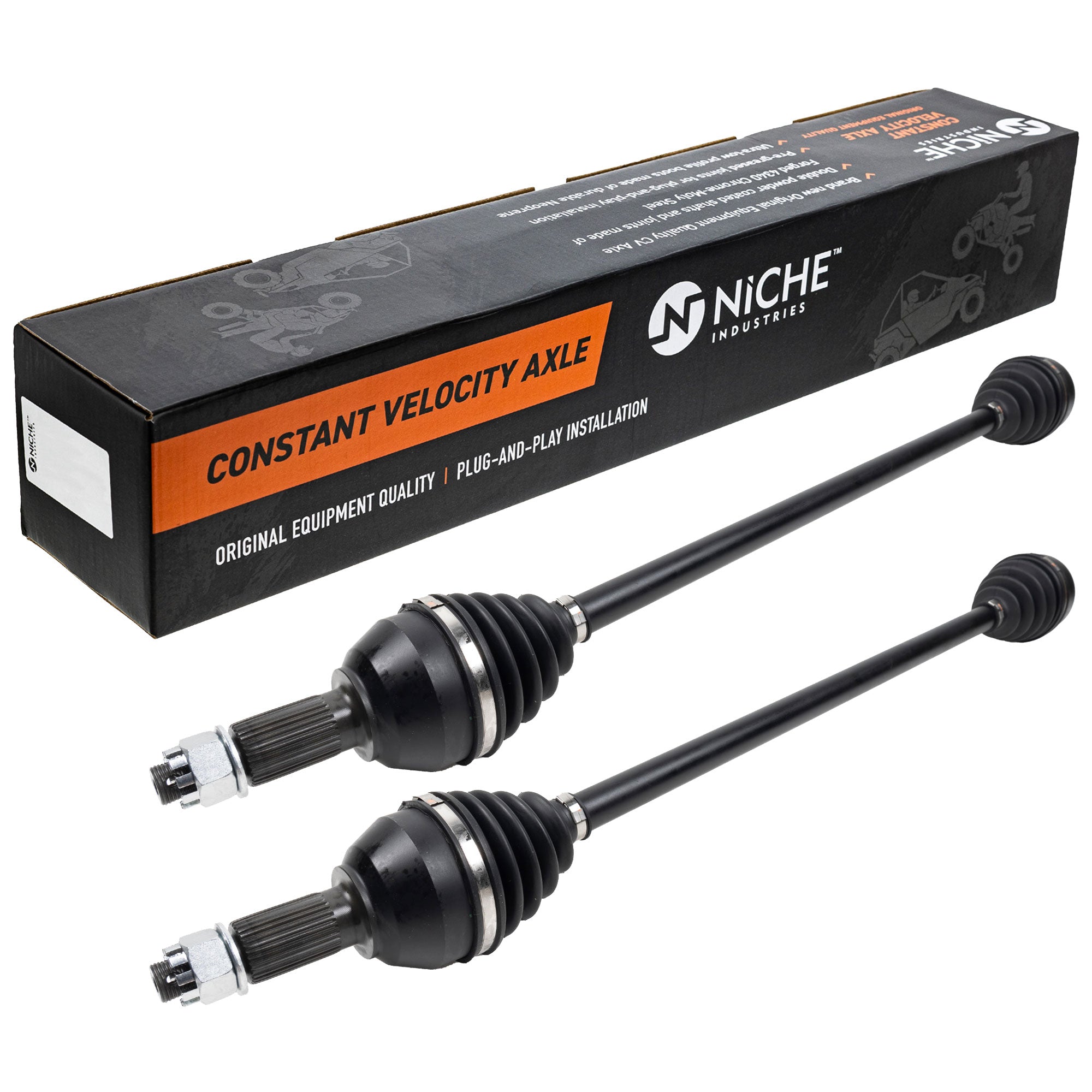 NICHE 519-KCA2669X High Strength CV Axle Set 2-Pack for Maverick