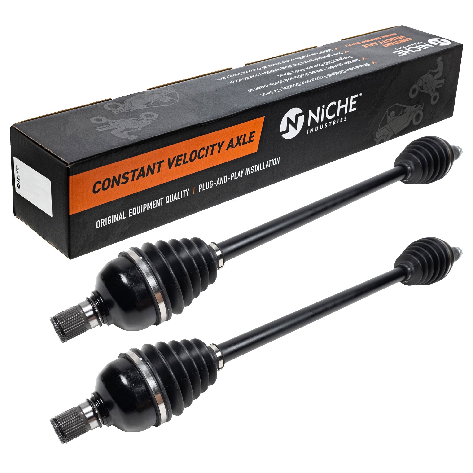 NICHE 519-KCA2660X High Strength CV Axle Set 2-Pack for Maverick