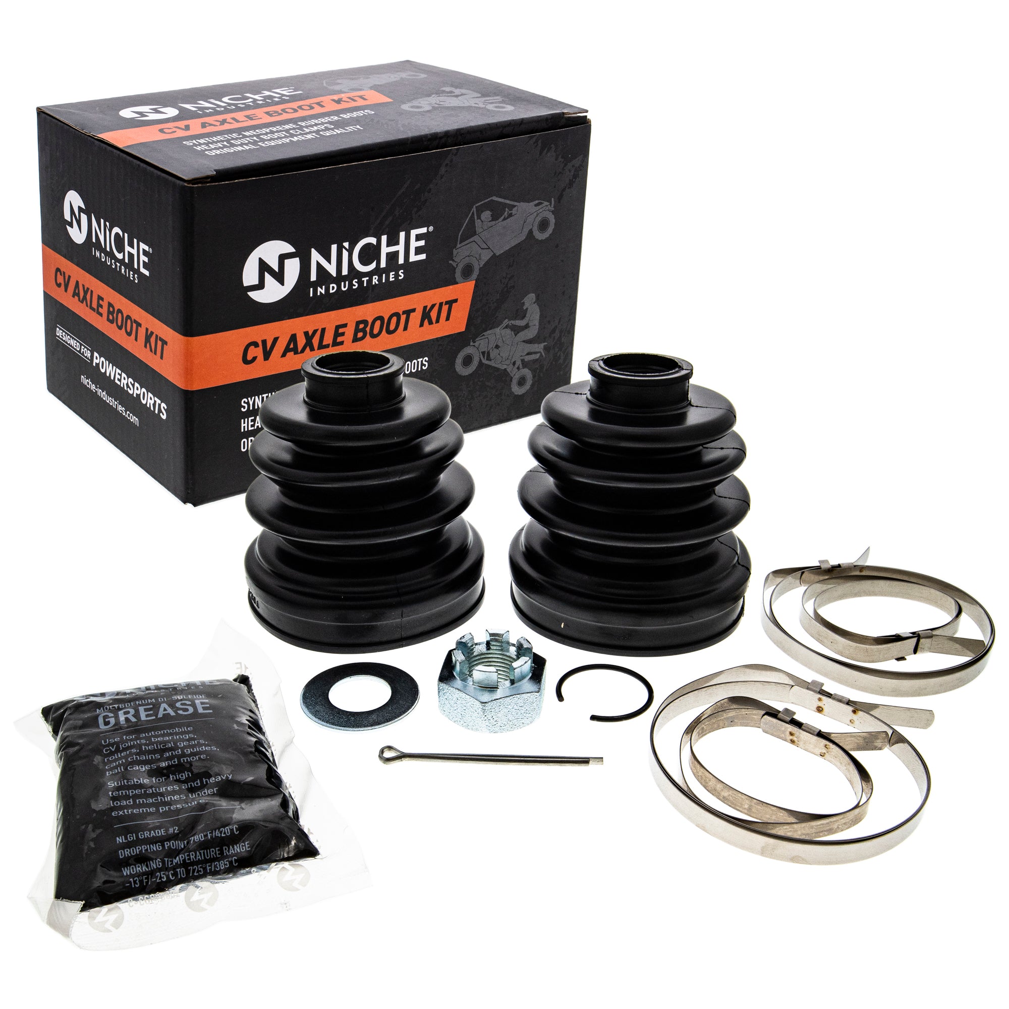 NICHE Front CV Axle Shaft For Polaris Ranger 1000 XP Crew | 2-Pack, High-Strength 4340 Chrome-Moly, Replaces 1334351 & 1337122