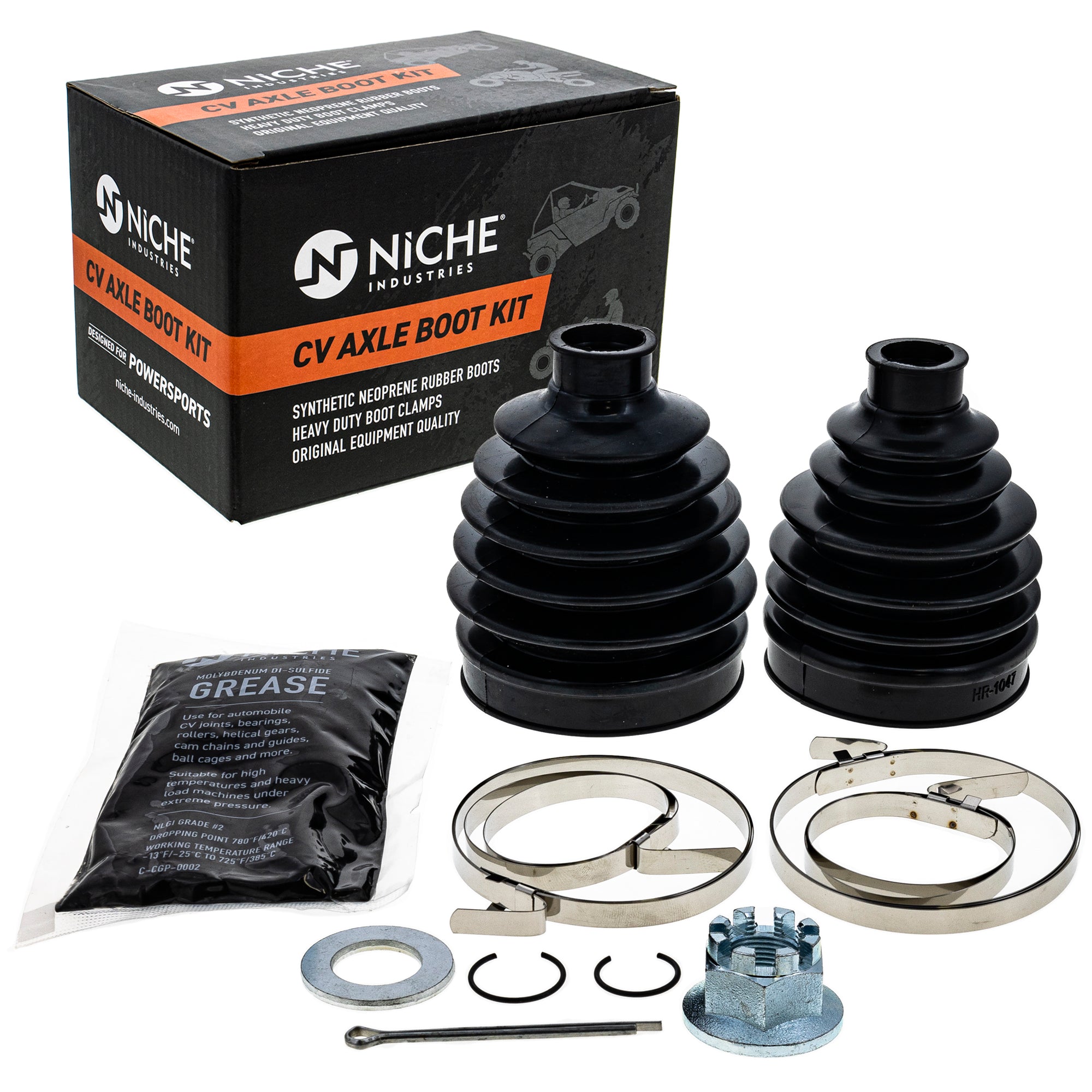 Front CV Axle Boot Kit for ZFORCE UFORCE NICHE 519-KCV2307B