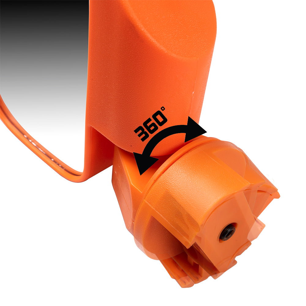 Orange Break Away Side&Rear View Mirror For Polaris Can-Am Arctic Cat MK1002349