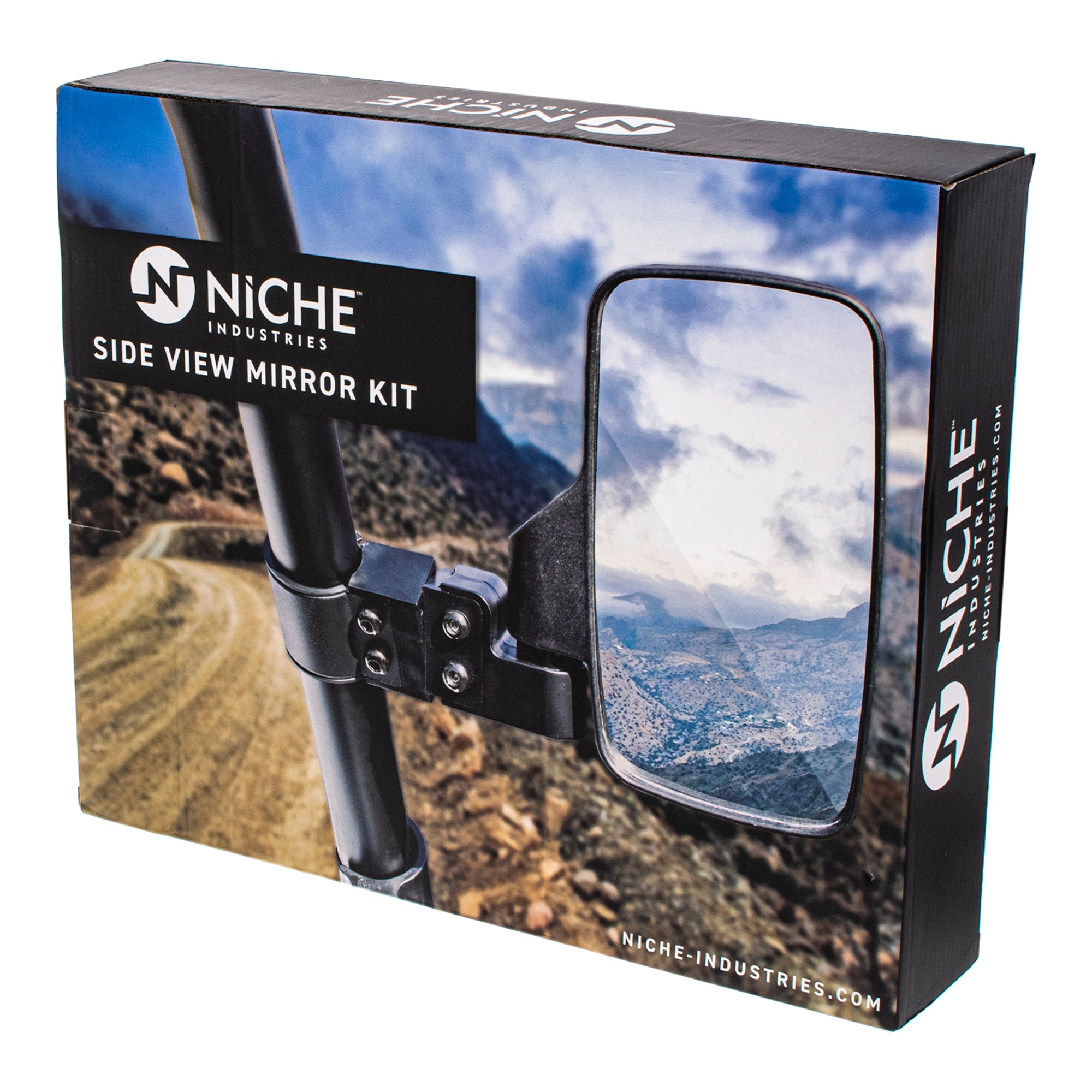 NICHE Red Side View Mirror Set