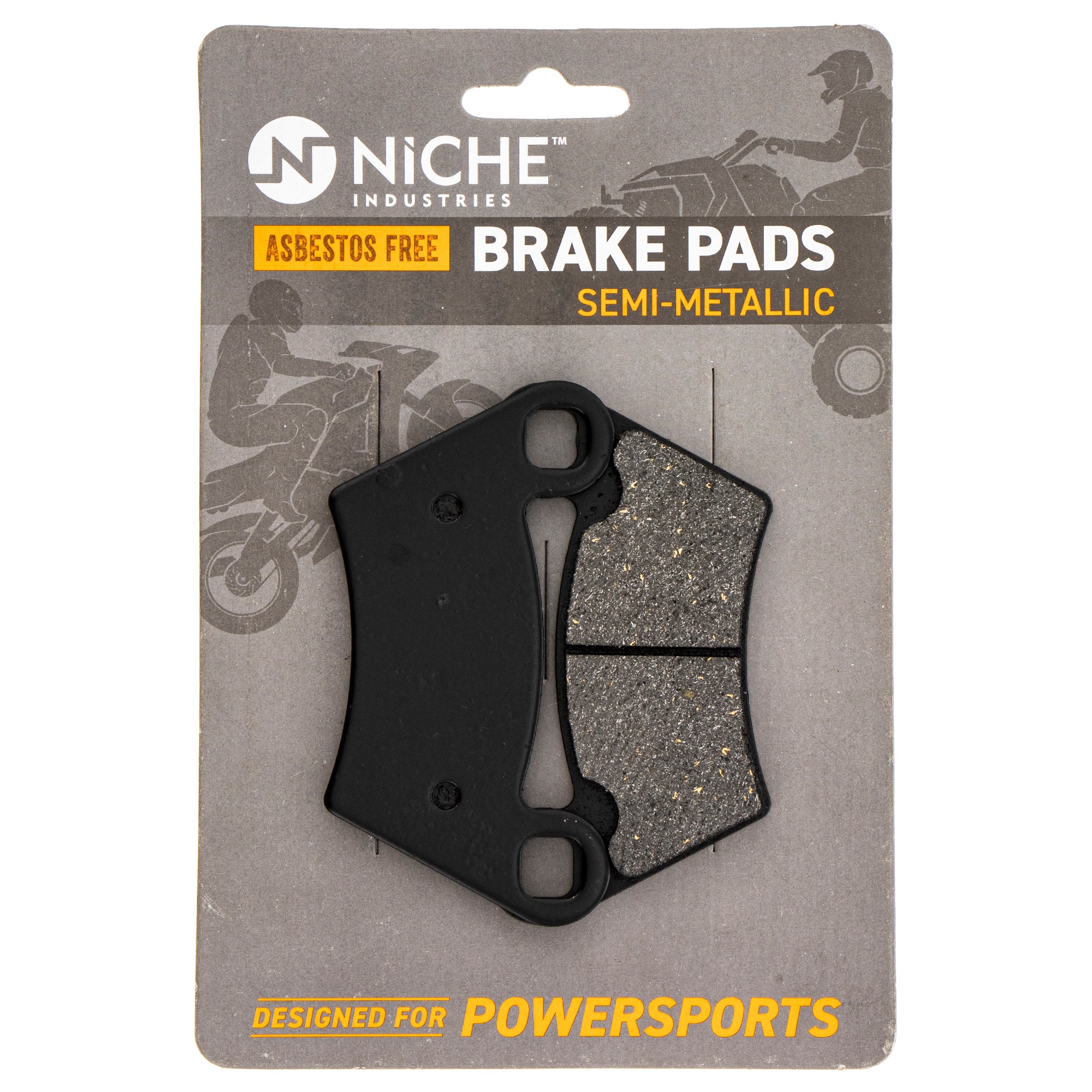 Front Rear Semi-Metallic Brake Pad Set for Polaris GEM Sportsman RZR Ranger Dunn 2202413 NICHE 519-KPA2223D