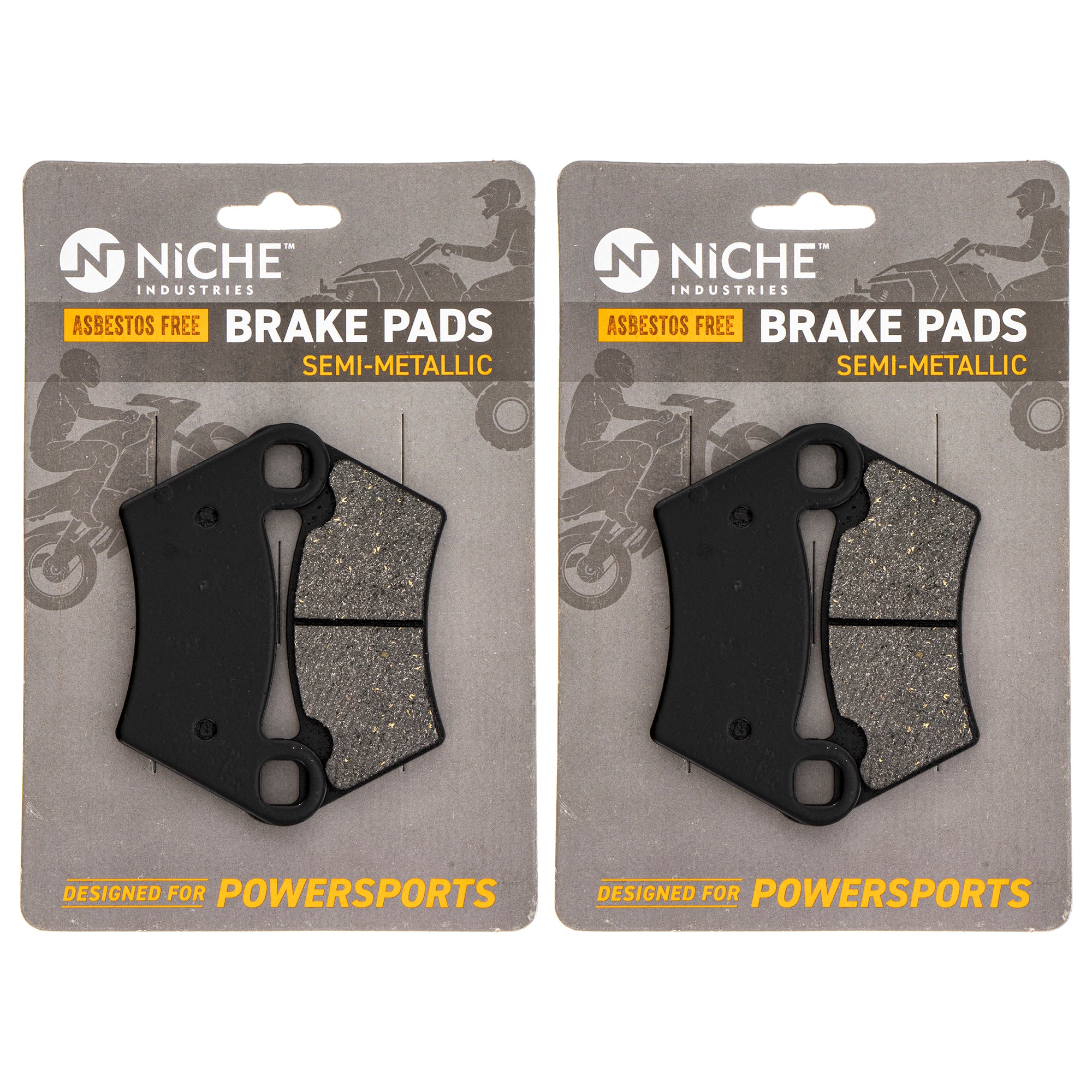 NICHE MK1001320 Brake Pad Set for Polaris GEM RZR Ranger MRZR