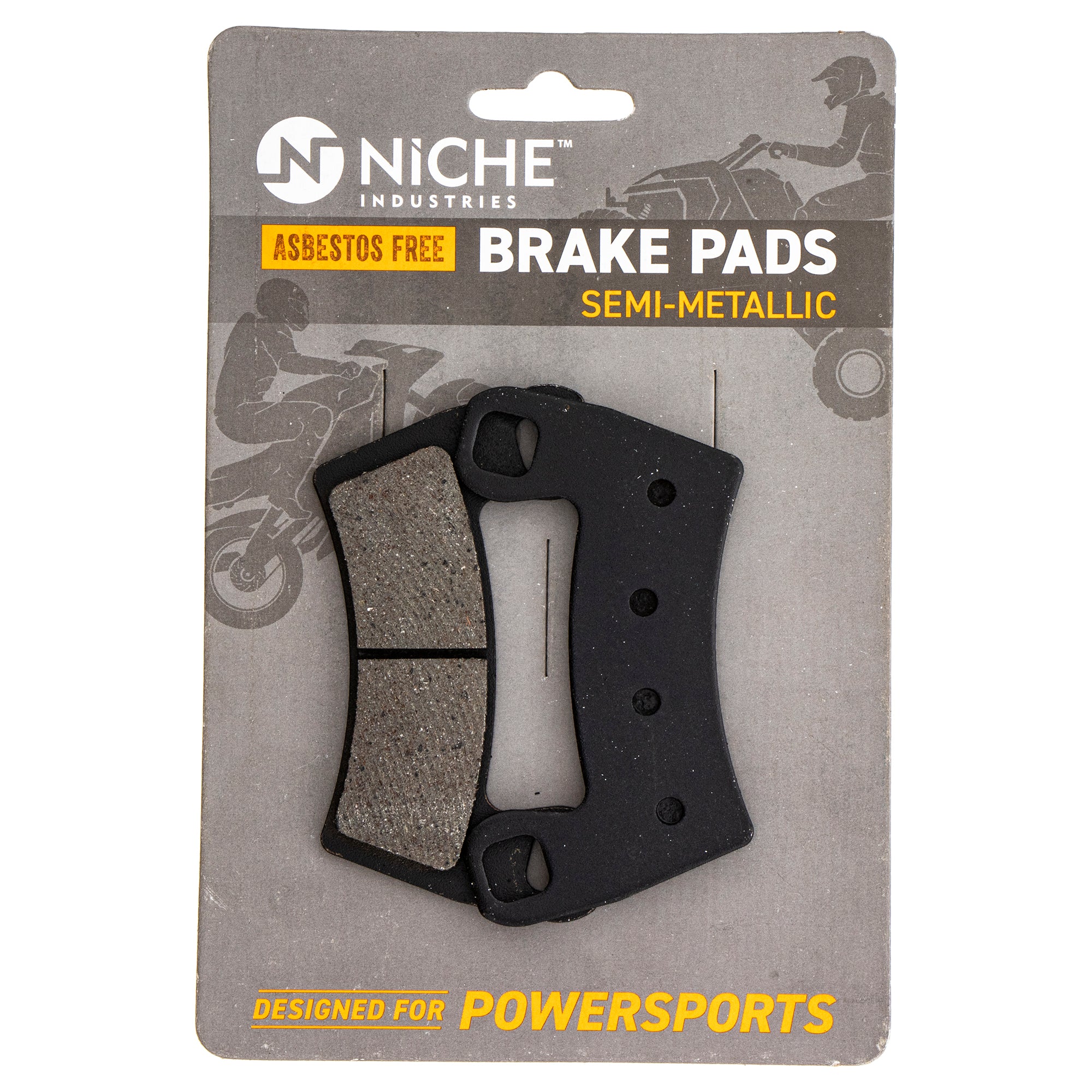 Front Rear Semi-Metallic Brake Pad Set for Polaris RZR ACE 2206025 1911085 NICHE 519-KPA2228D