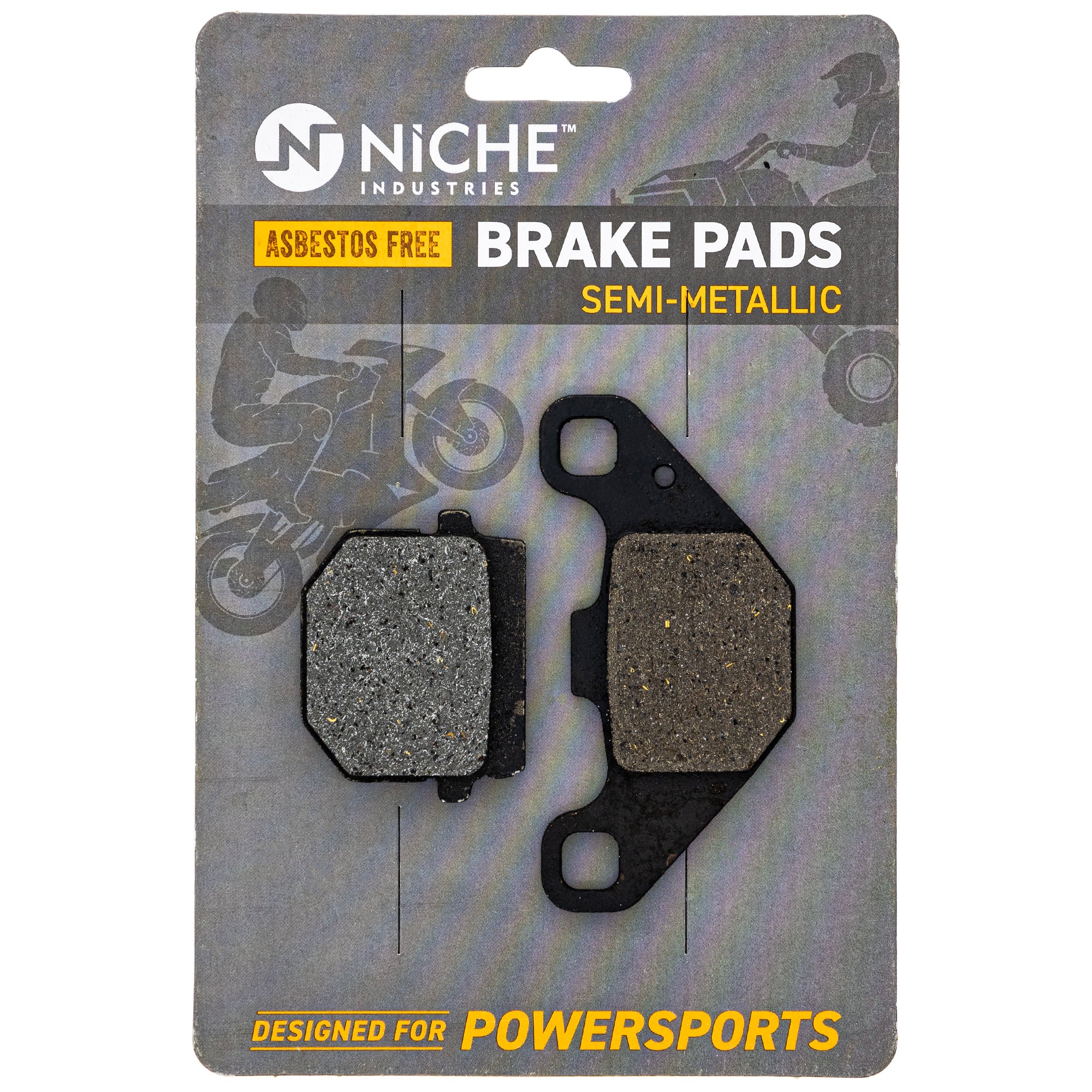 Semi-Metallic Brake Pads Kit Front/Rear For Yamaha MK1001504