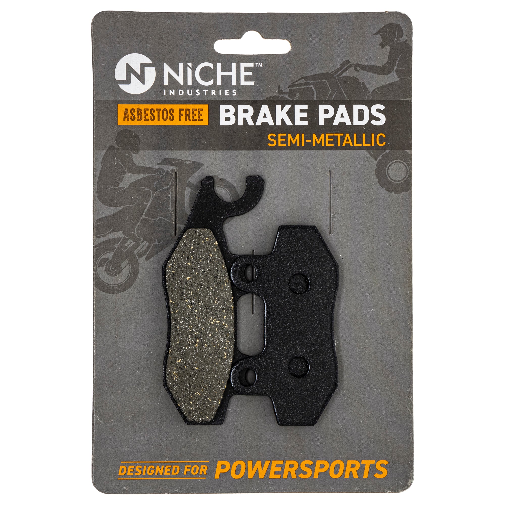 Front Semi-Metallic Brake Pad Set for zOTHER Yamaha Suzuki Kawasaki BRP Can-Am Ski-Doo NICHE 519-KPA2236D