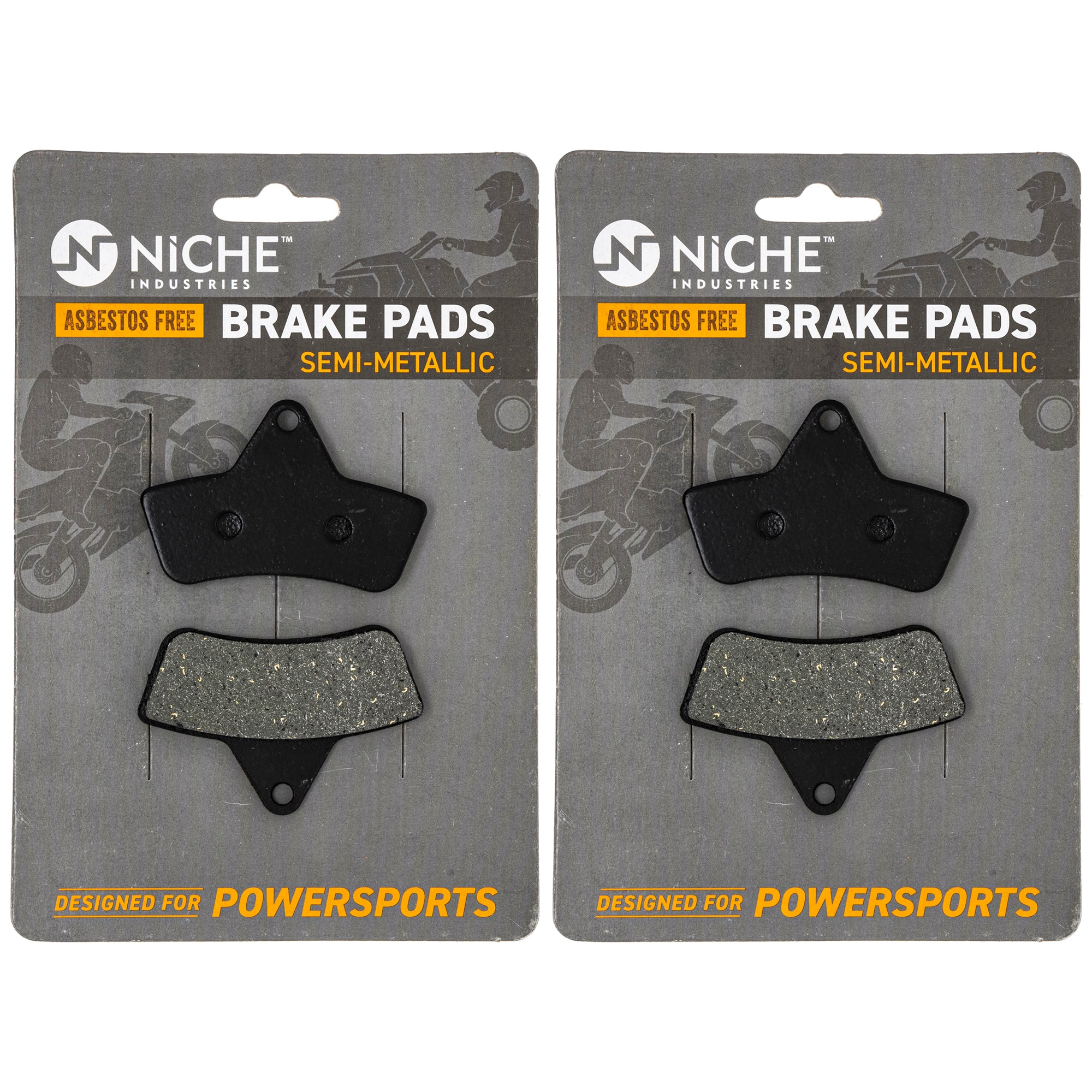Front Semi-Metallic Brake Pads Set 2-Pack for Arctic Cat Textron Cat 0402-882 1402-126 NICHE 519-KPA2231D