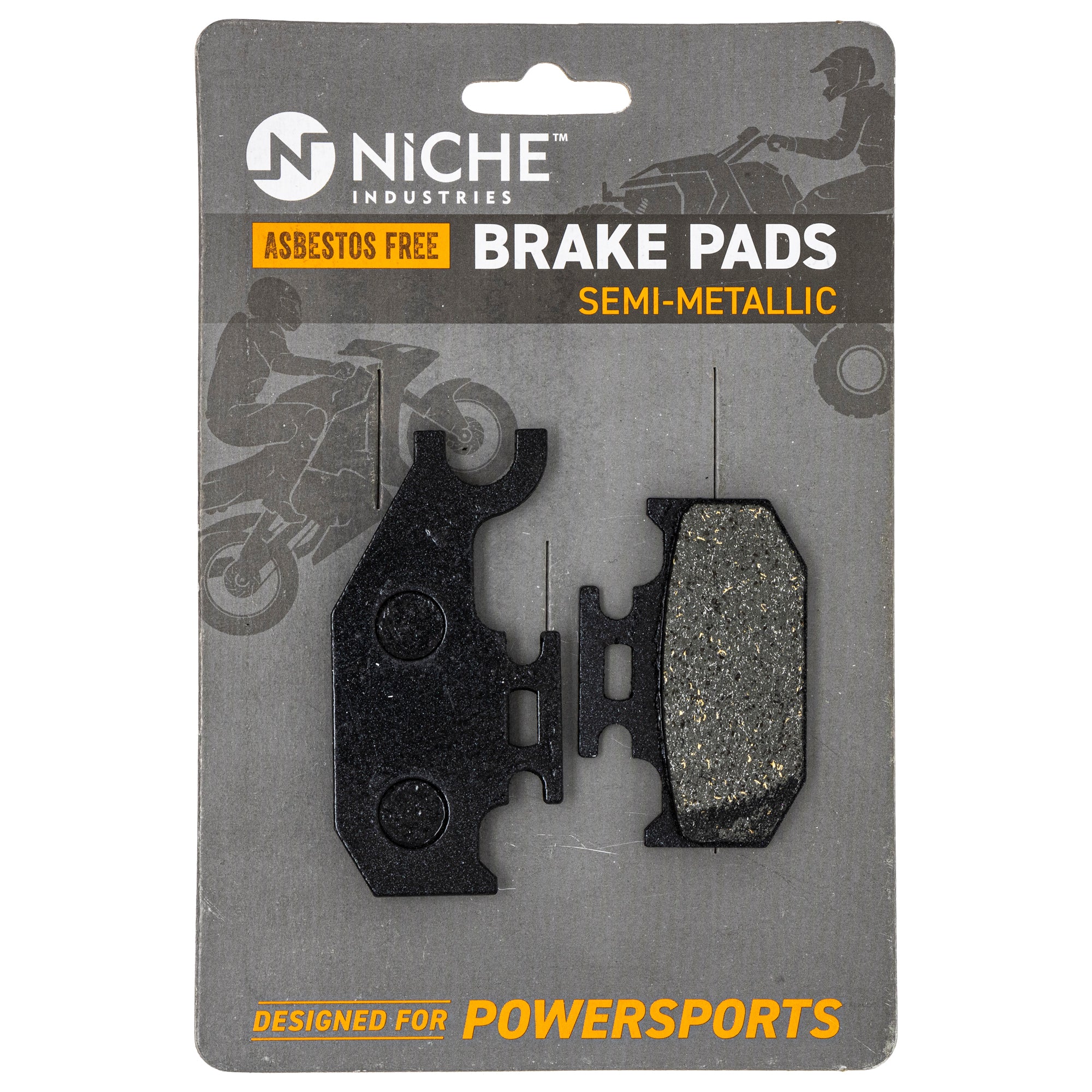 Front Left Rear Semi-Metallic Brake Pad Set for zOTHER Yamaha BRP Can-Am Ski-Doo Sea-Doo NICHE 519-KPA2243D