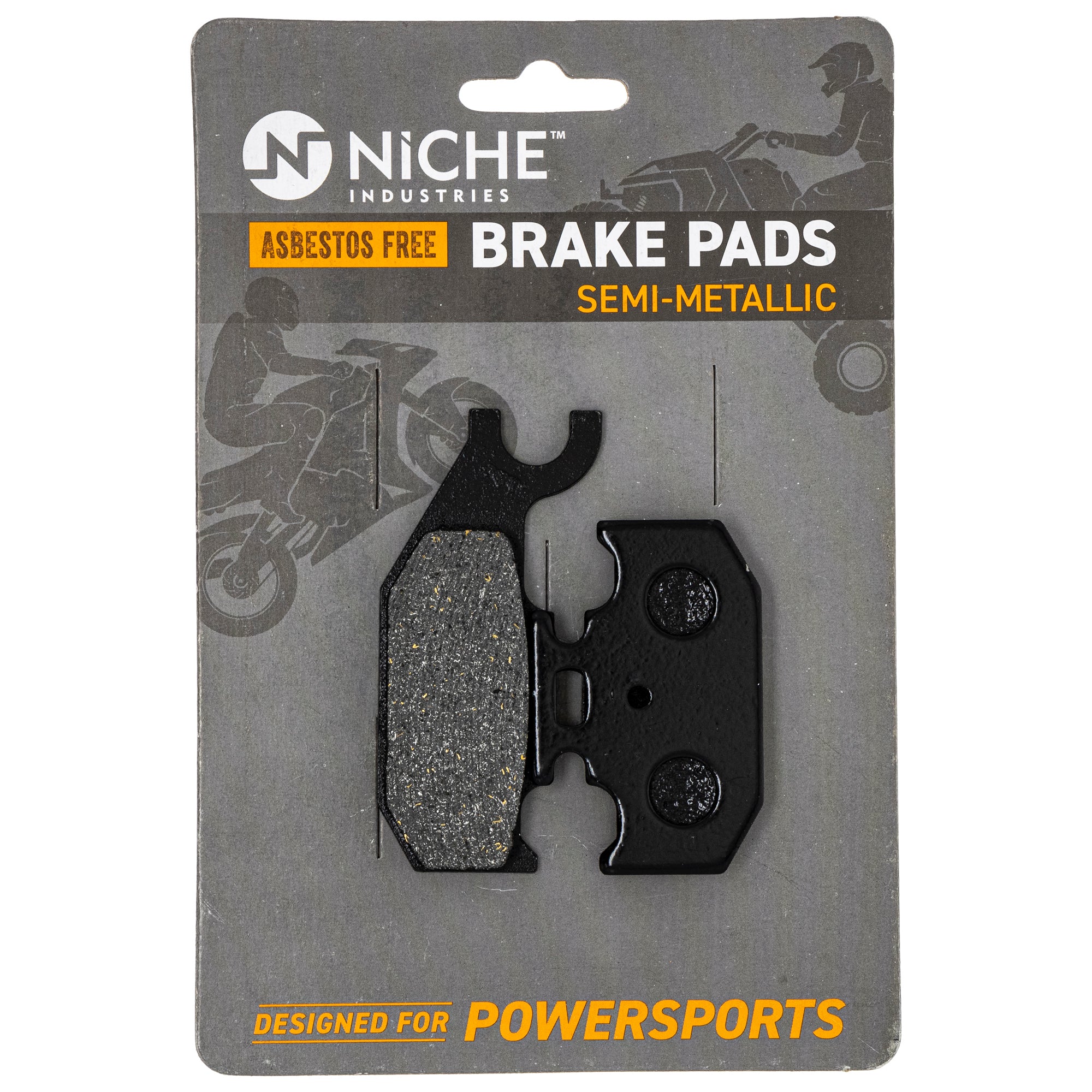 Front Right Rear Semi-Metallic Brake Pad Set for Suzuki BRP Can-Am Ski-Doo Sea-Doo Vinson NICHE 519-KPA2245D