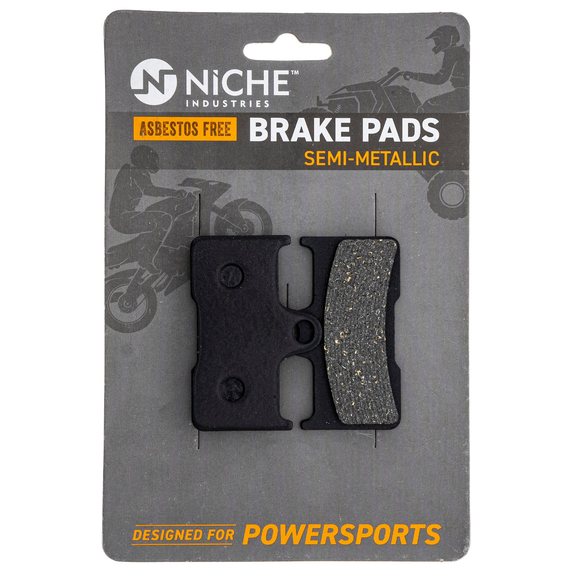 Semi-Metallic Brake Pads for zOTHER Yamaha Grizzly 5KM-W0046-01-00 NICHE 519-KPA2248D